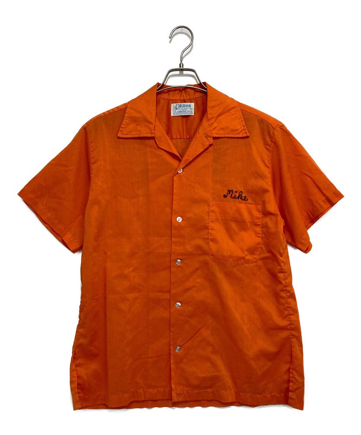 中古・古着通販】Hilton (ヒルトン) 70s ボーリングシャツ オレンジ