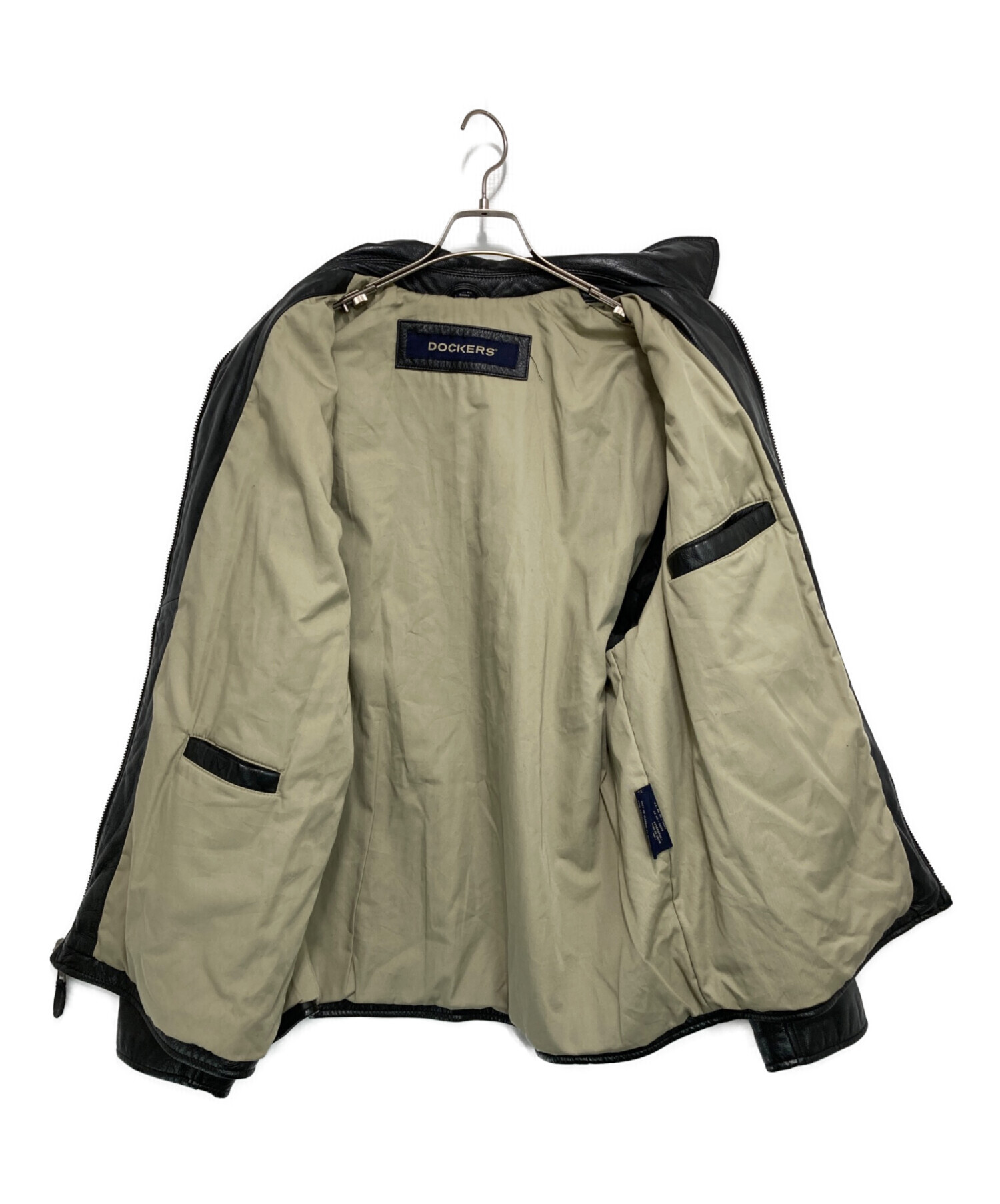 中古・古着通販】DOCKERS (ドッカーズ) レザージップジャケット