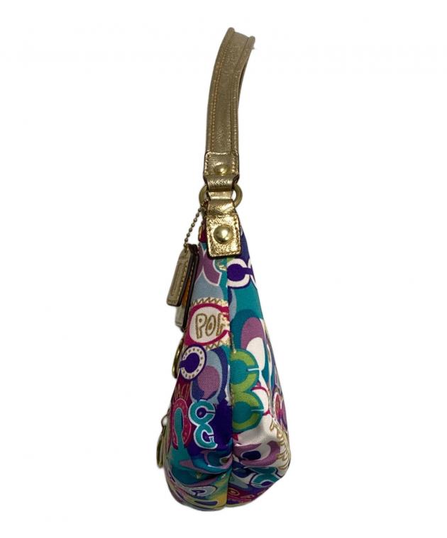 【ゆなこ】COACH Poppy ショルダーバッグ マルチカラー 中古・古着通販】COACH (コーチ) POPPY ワンショルダーハンドバッグ