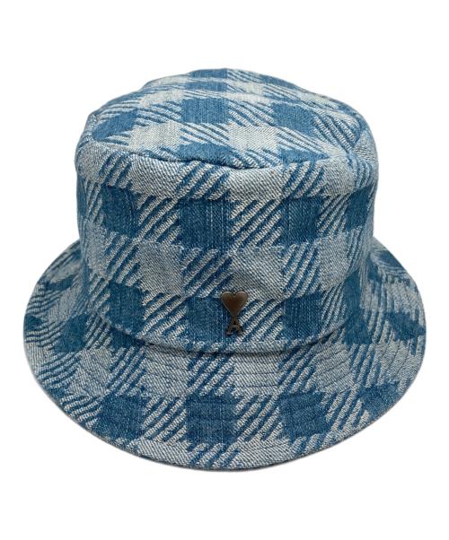 新品　アミパリス　デニムバケットハット ロゴ 中古・古着通販】AMI PARIS (アミ パリス) デニムバケットハット