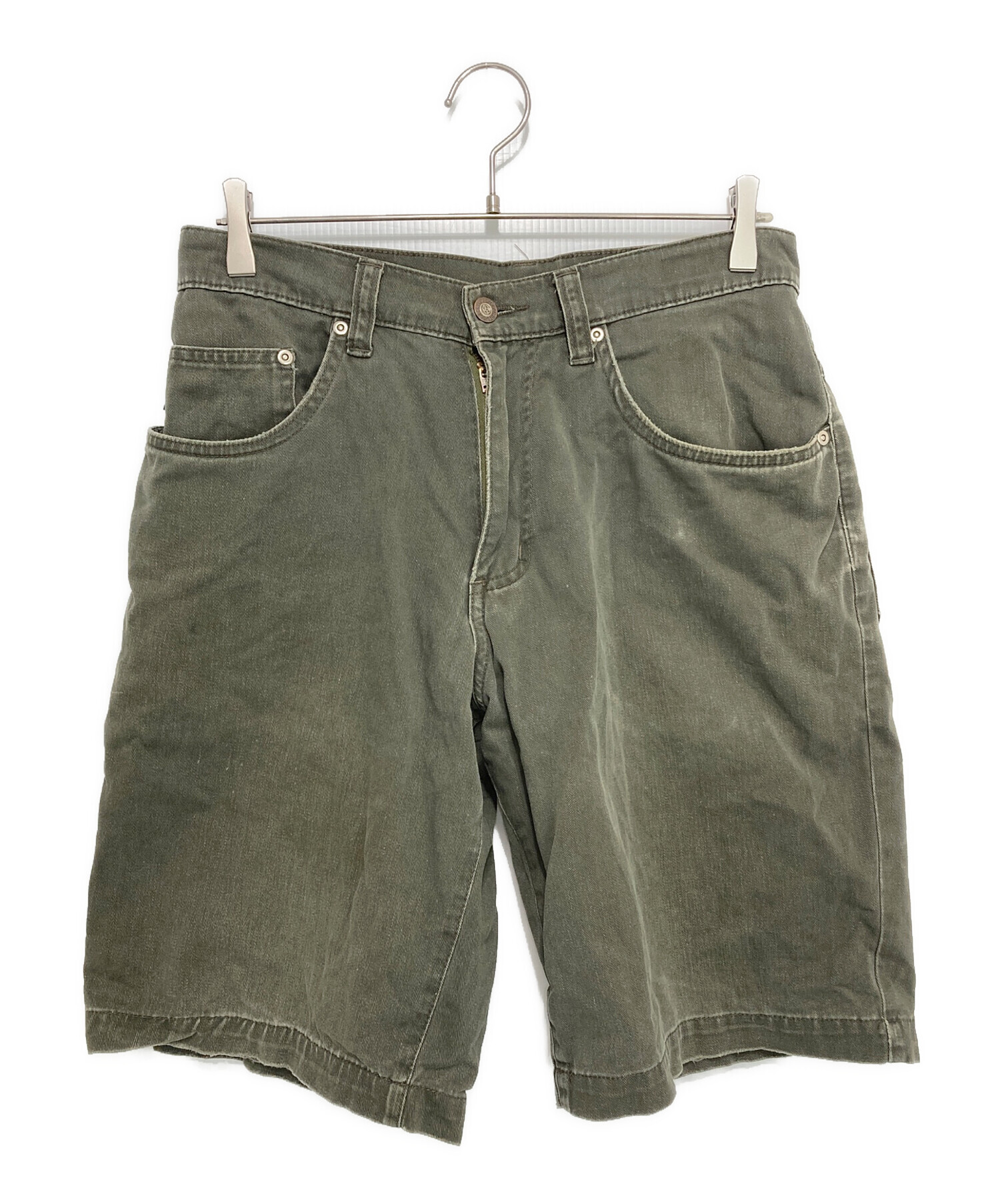80s old stussy ハーフパンツ 中古・古着通販】stussy (ステューシー) OLD ハーフパンツ オリーブ