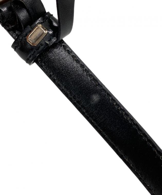 中古・古着通販】GUCCI (グッチ) Gバックルエナメルレザーベルト
