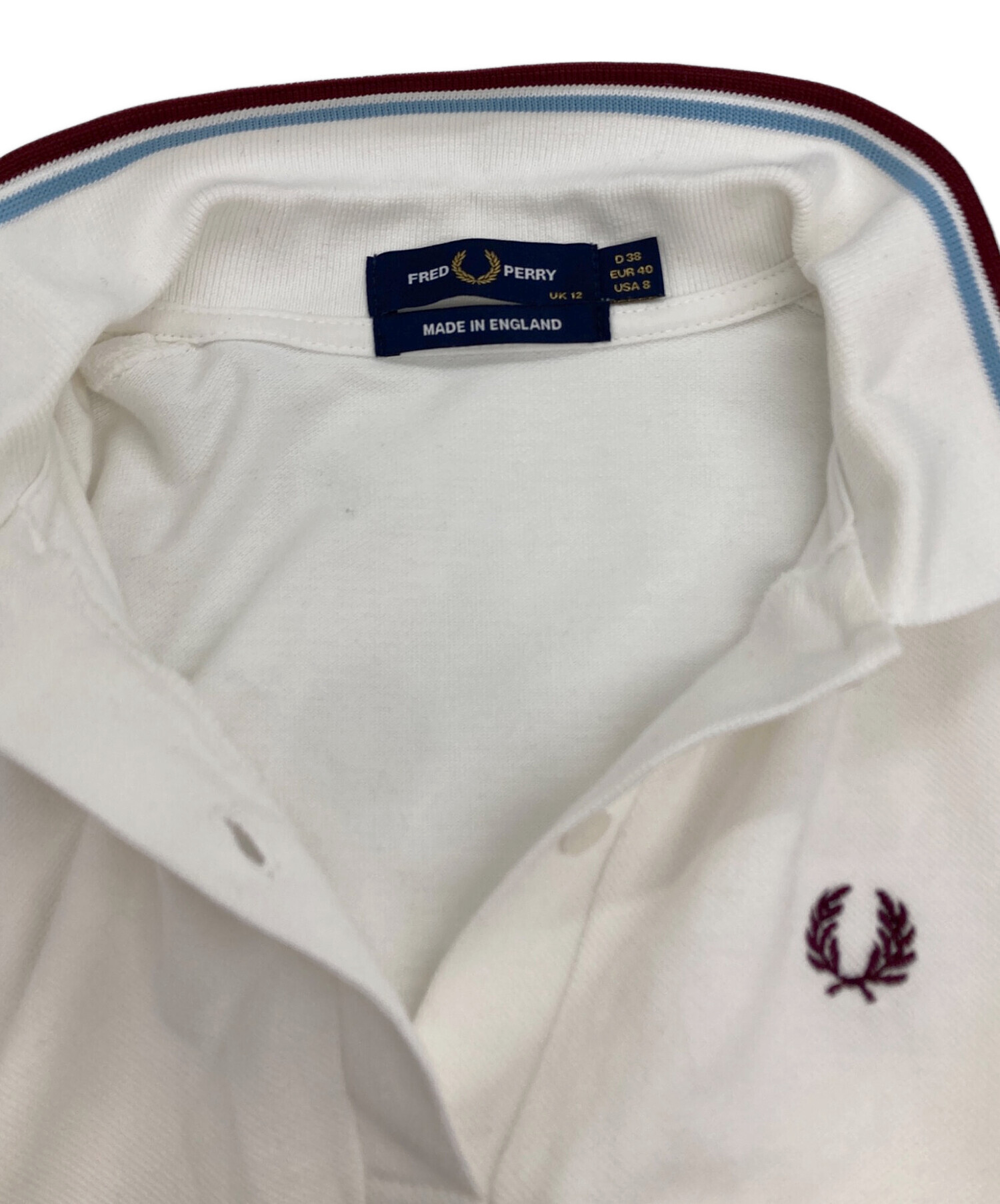 中古・古着通販】FRED PERRY (フレッドペリー) ポロシャツ ホワイト