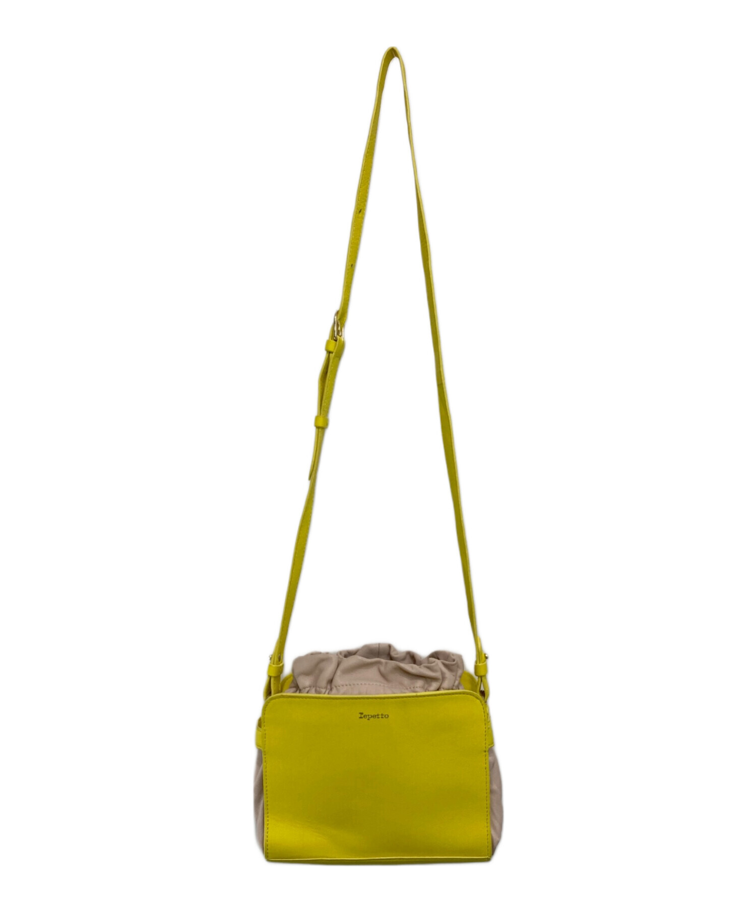 スマホショルダーバッグ イエローベージュ 中古・古着通販】repetto 