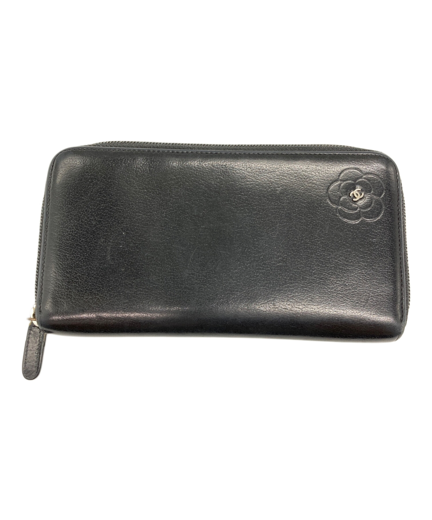 中古・古着通販】CHANEL (シャネル) カメリア ラウンドファスナー長