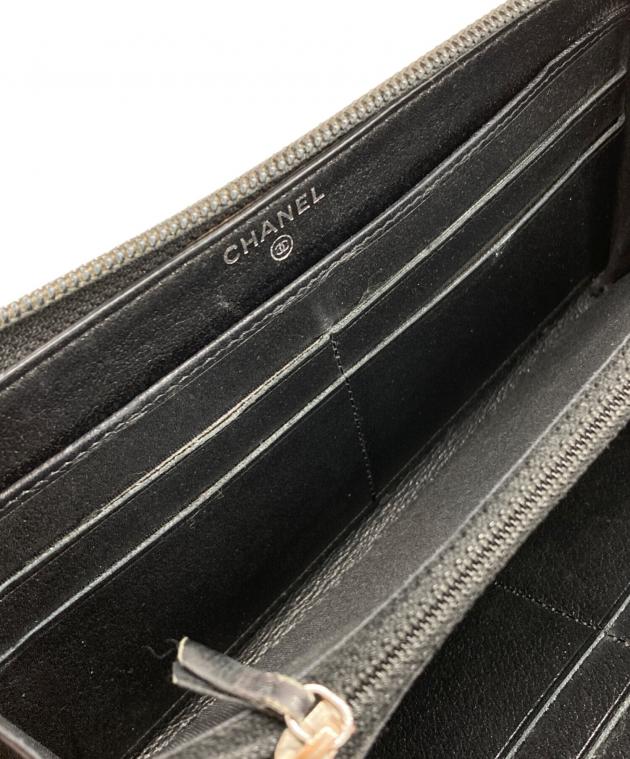 中古・古着通販】CHANEL (シャネル) カメリア ラウンドファスナー長
