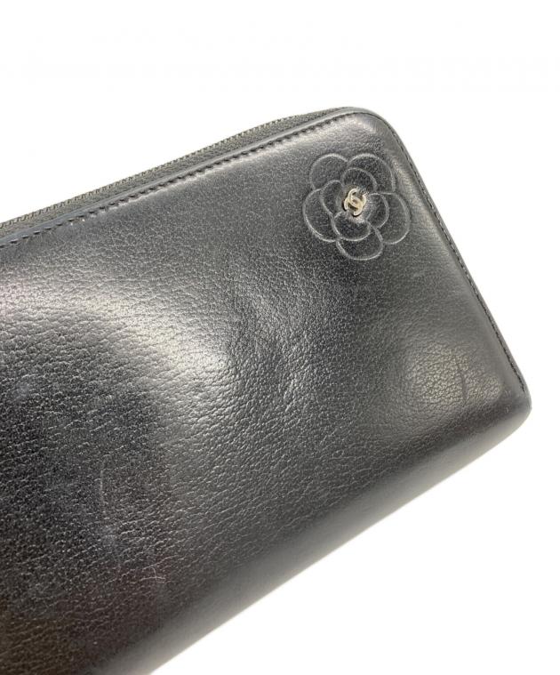 中古・古着通販】CHANEL (シャネル) カメリア ラウンドファスナー長