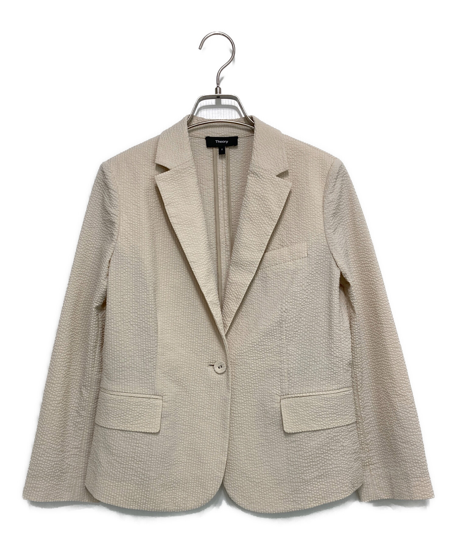 セオリー Seer Suit Shrunken Blazer サマージャケット 中古・古着通販】theory (セオリー) SEER SUIT SHRUNKEN BLAZER