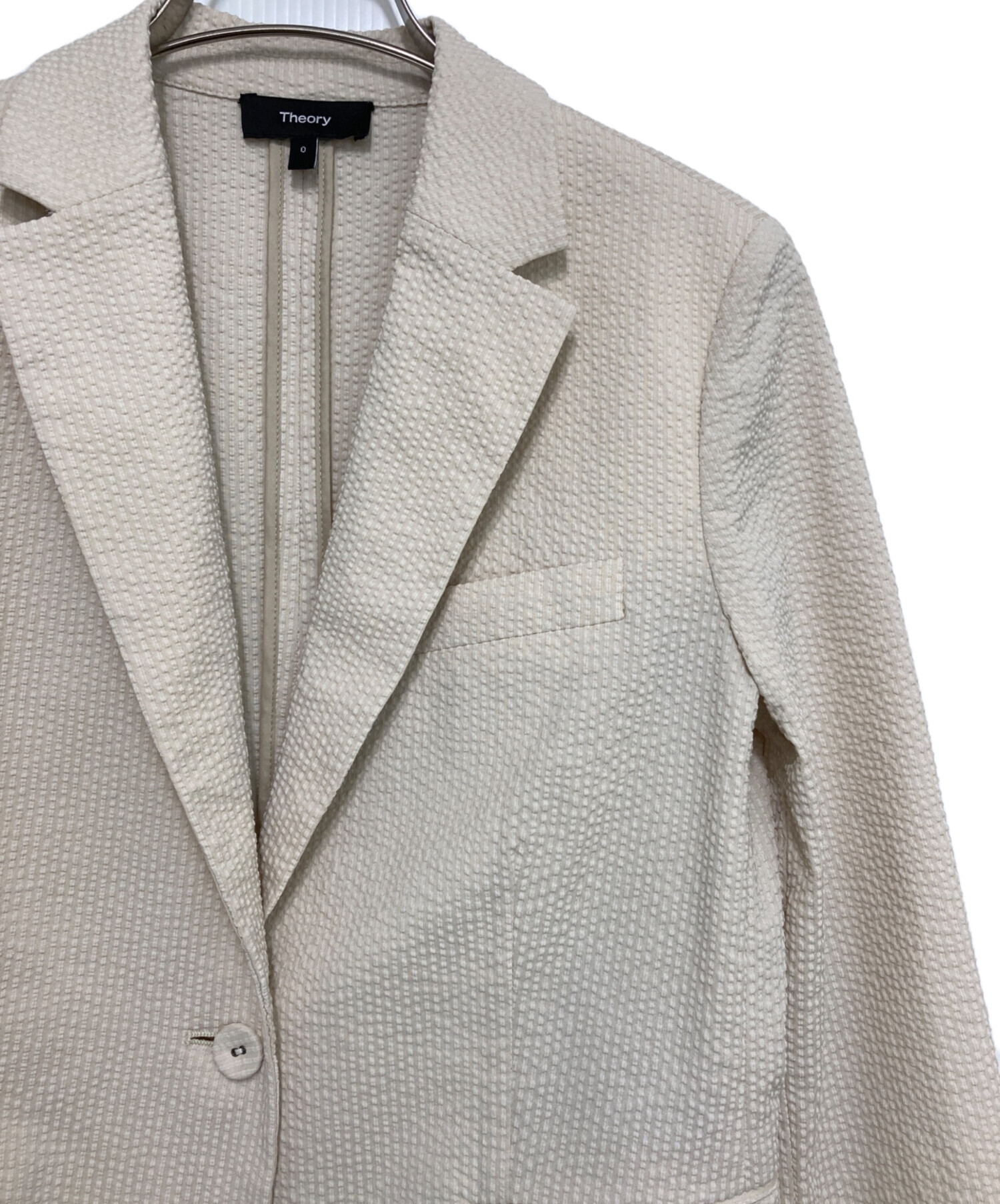 セオリー Seer Suit Shrunken Blazer サマージャケット 中古・古着通販】theory (セオリー) SEER SUIT SHRUNKEN BLAZER