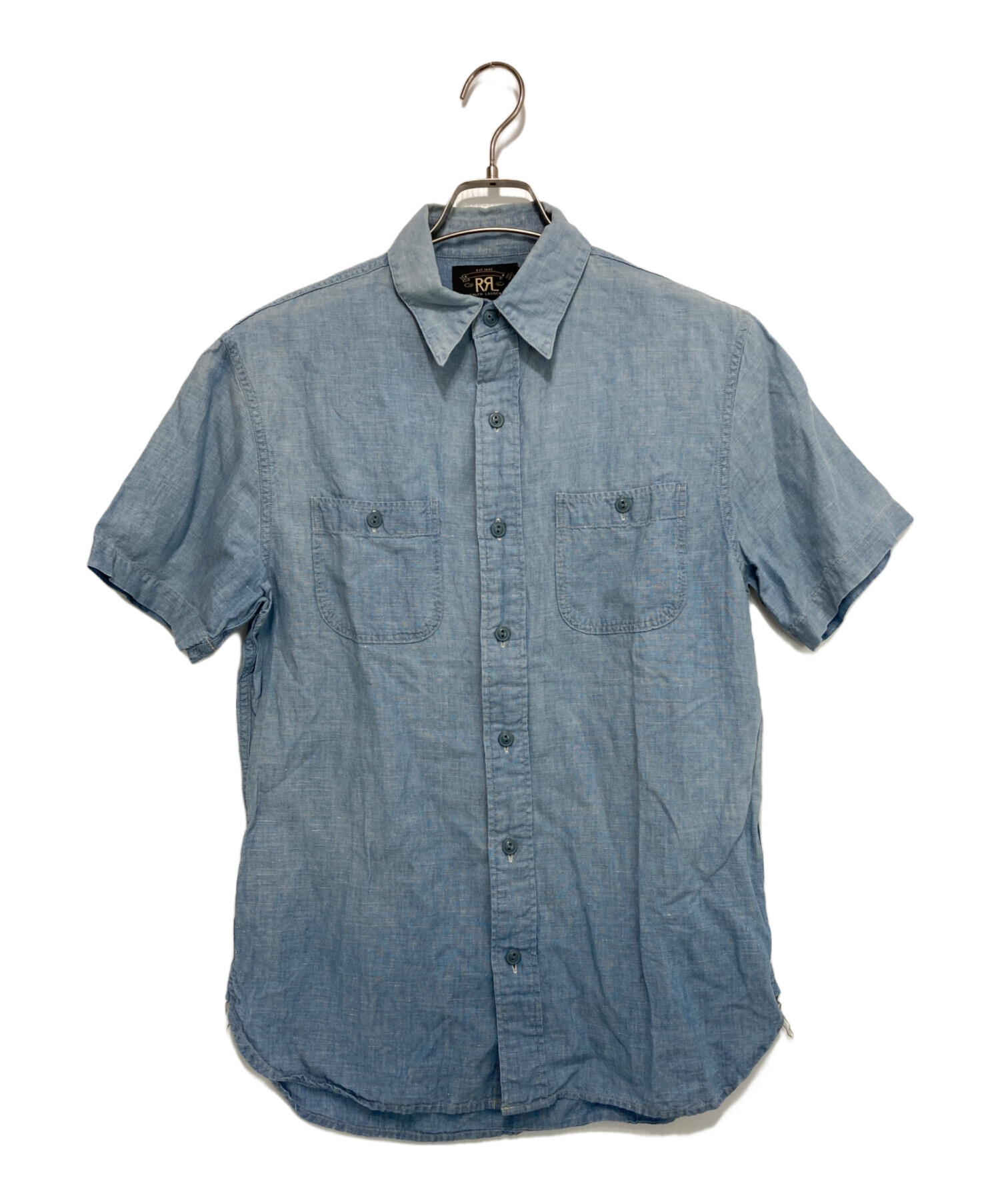 中古・古着通販】RRL (ダブルアールエル) 半袖シャンブレーシャツ