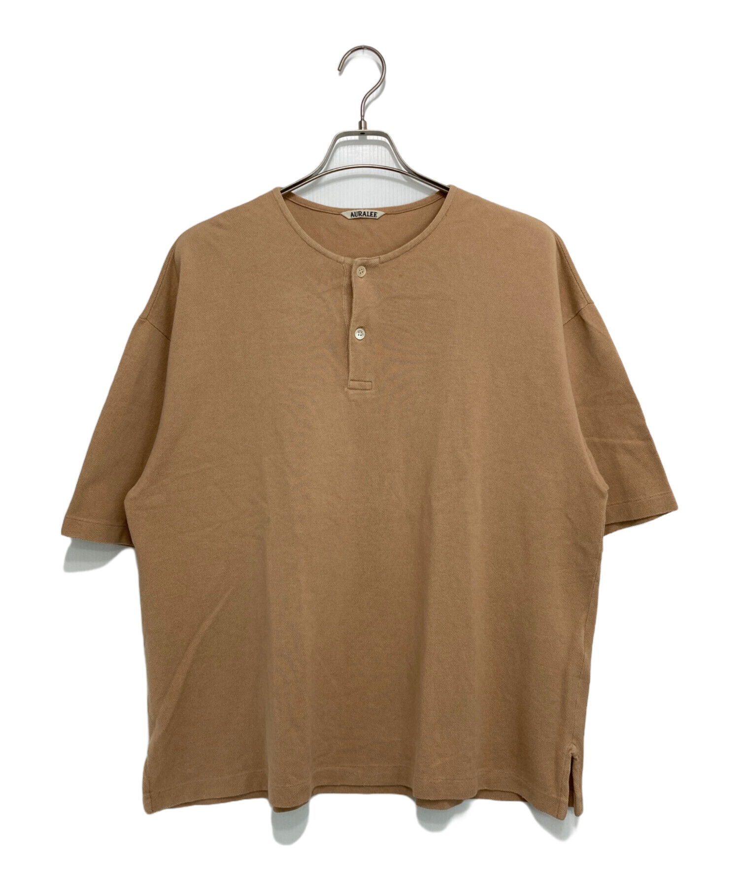 中古・古着通販】AURALEE (オーラリー) SUPER SOFT PIQUE HENLEY NECK