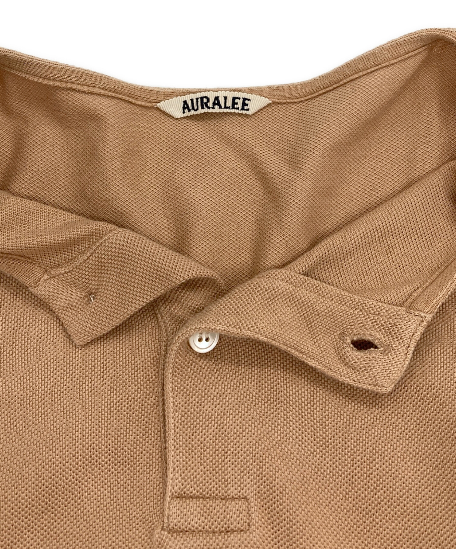 中古・古着通販】AURALEE (オーラリー) SUPER SOFT PIQUE HENLEY NECK