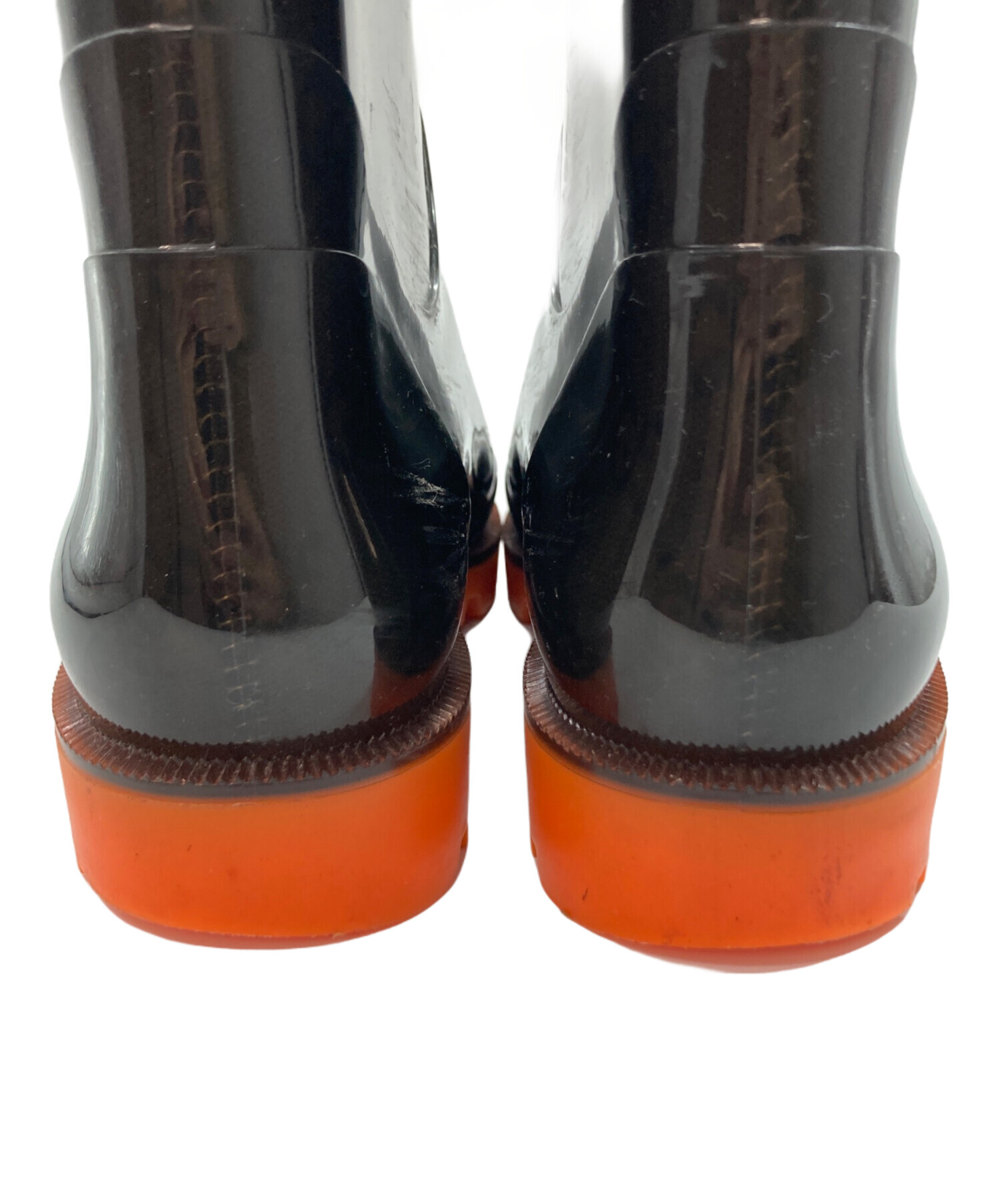 中古・古着通販】GUCCI (グッチ) GG PVC レインブーツ ブラック
