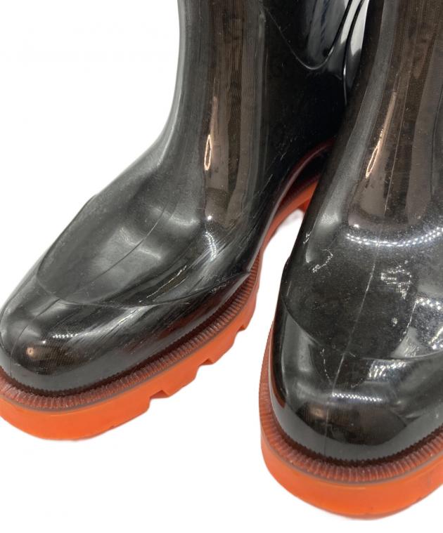 GUCCIグッチ ホースビット エナメルラバー レインシューズ 黒オレンジ 26 中古・古着通販】GUCCI (グッチ) GG PVC レインブーツ ブラック