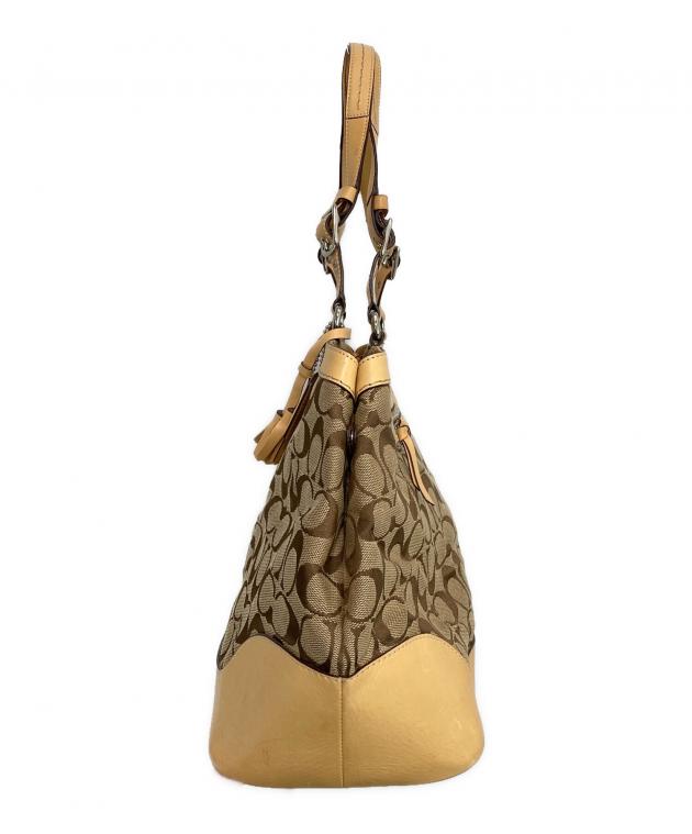 中古・古着通販】COACH (コーチ) シグネチャー トートバッグ ベージュ