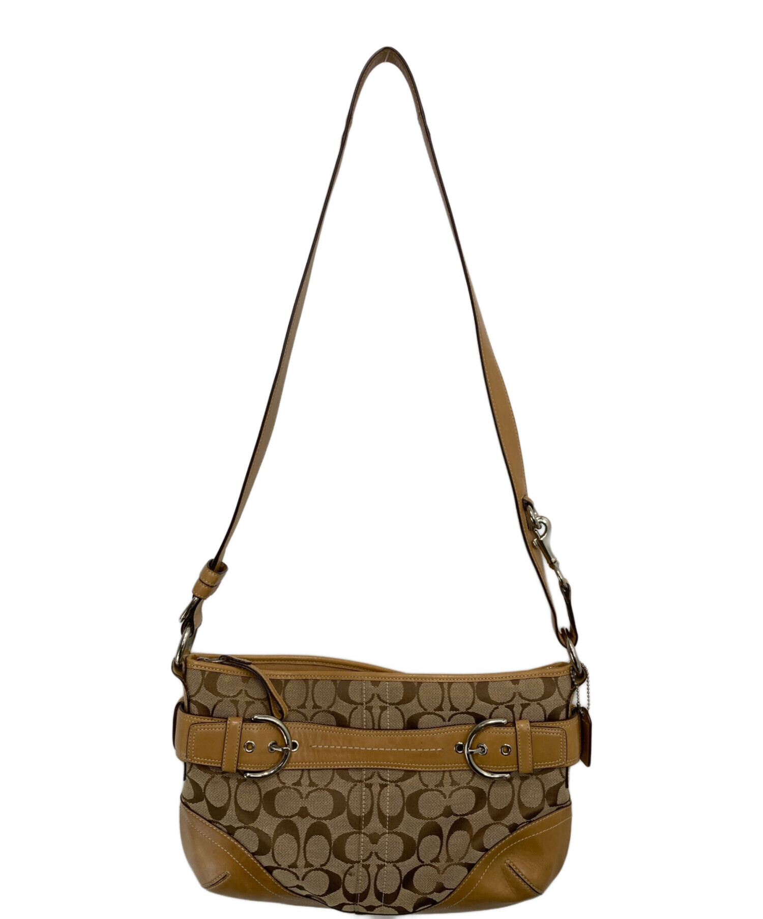 中古・古着通販】COACH (コーチ) シグネチャー ショルダーバッグ