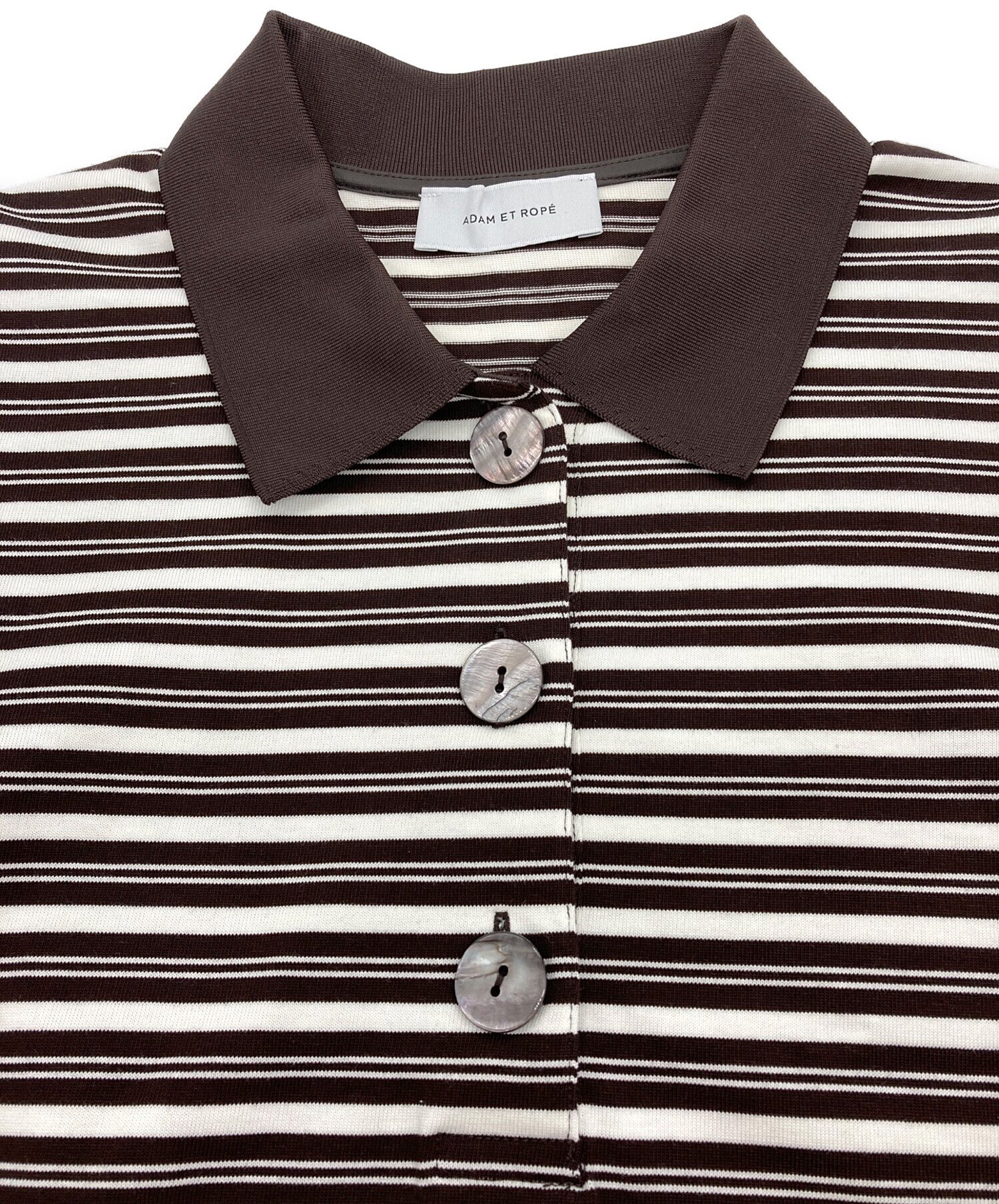 中古・古着通販】Adam et Rope (アダム エ ロペ) ボーダーコクーン