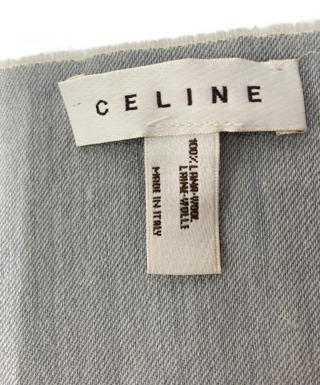 中古・古着通販】CELINE (セリーヌ) 馬車柄ウールストール ブルー