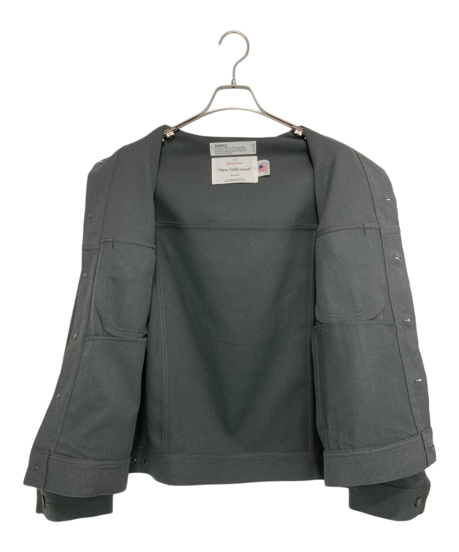 中古・古着通販】DAIRIKU (ダイリク) REGULAR POLYESTER JACKET グレー