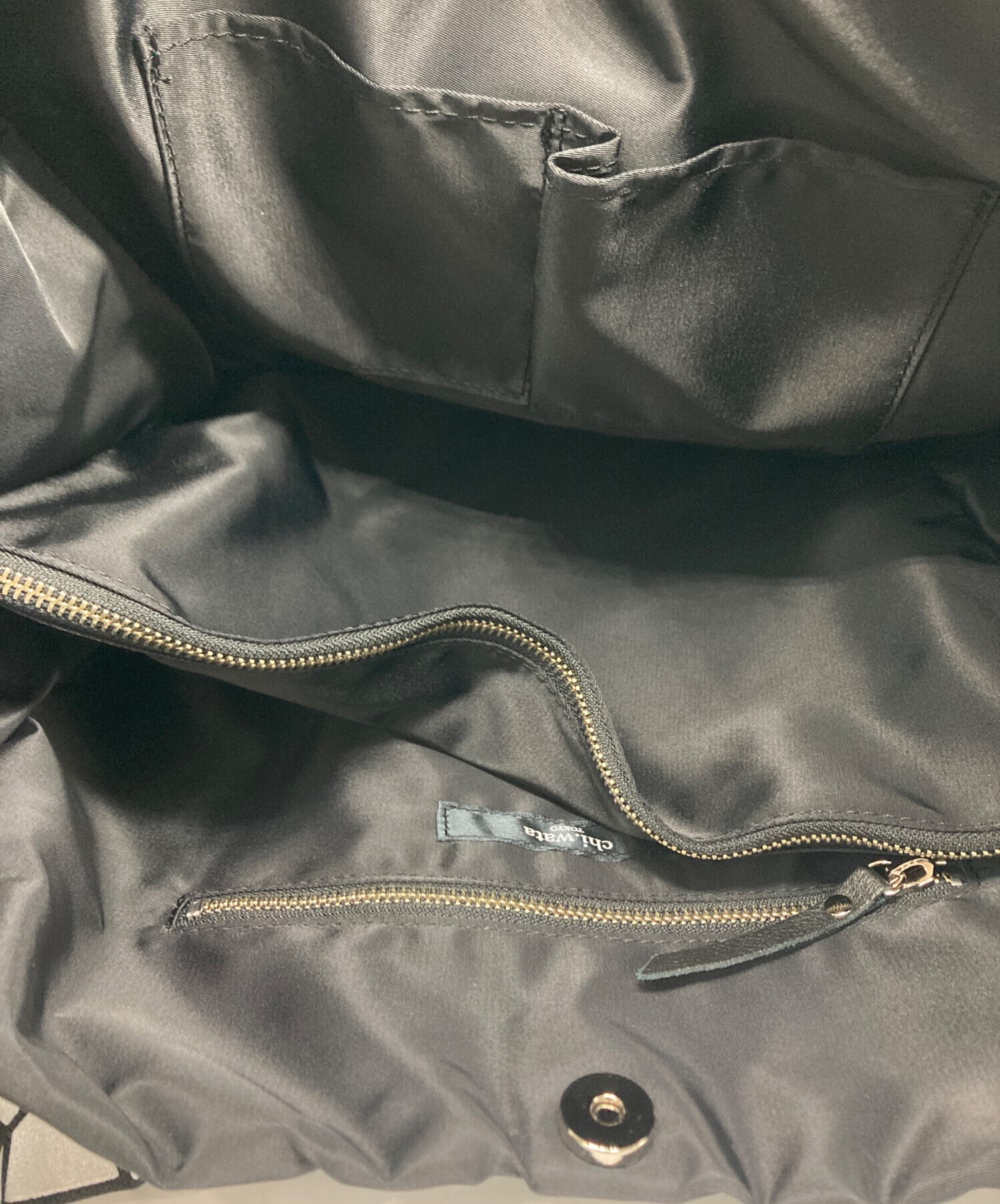 中古・古着通販】chi.wata (チワタ) 幾何学柄 トートバッグ シルバー
