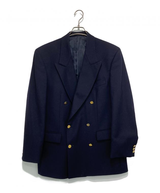 BURBERRY ネイビー ダブルブレスト ジャケット 中古・古着通販】Burberry's (バーバリーズ) 金釦ダブルジャケット