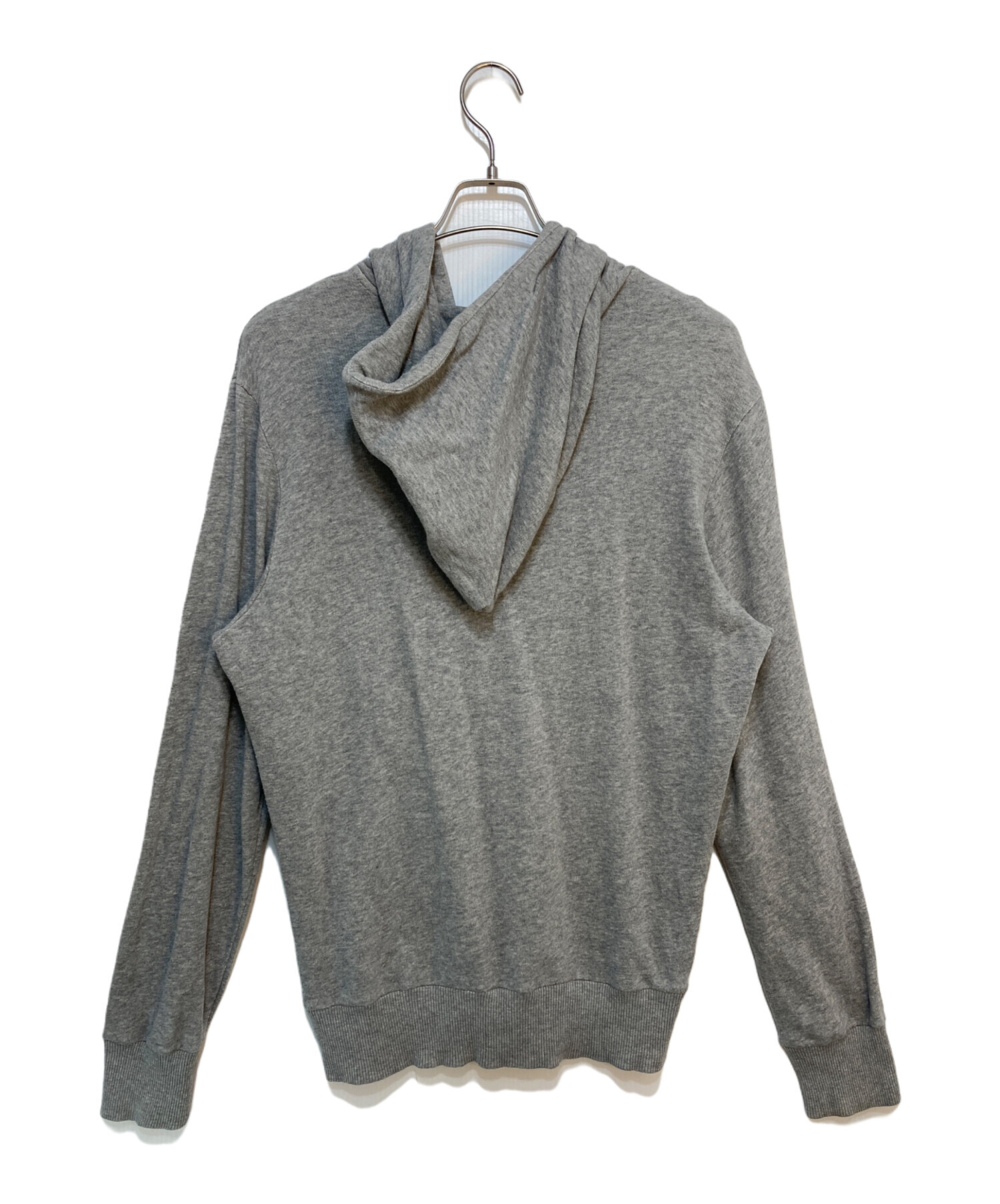【DIESEL】パーカー グレー ヴィンテージ加工　L 中古・古着通販】DIESEL (ディーゼル) ジップパーカー グレー×ブラック