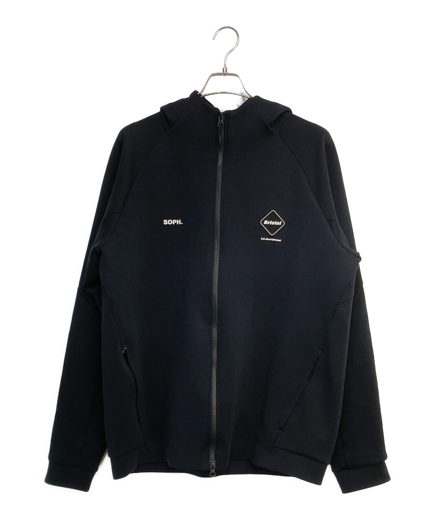 FCRB VENTILATION HOODIE　黒/星 Sサイズ 中古・古着通販】F.C.R.B. (エフシーレアルブリストル) TECH SWEAT