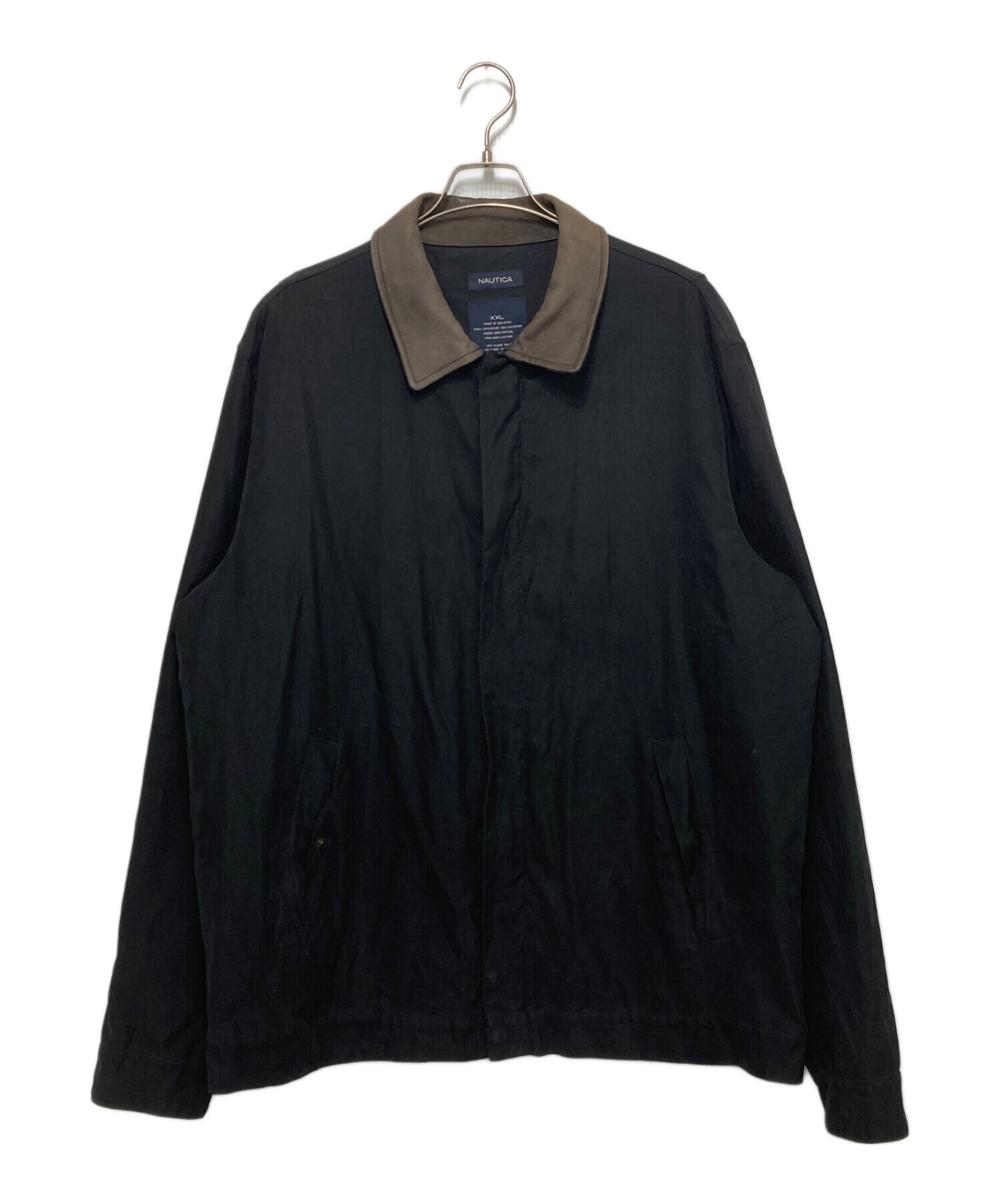 中古・古着通販】NAUTICA (ノーティカ) 襟レザースイングトップ