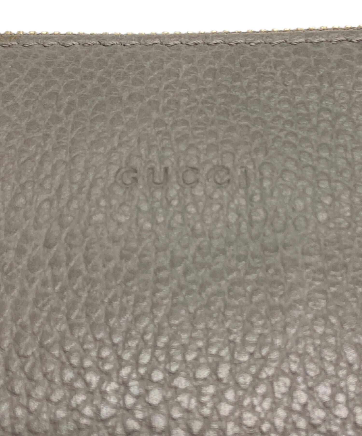 中古・古着通販】GUCCI (グッチ) バンブー クラッチバッグ グレー