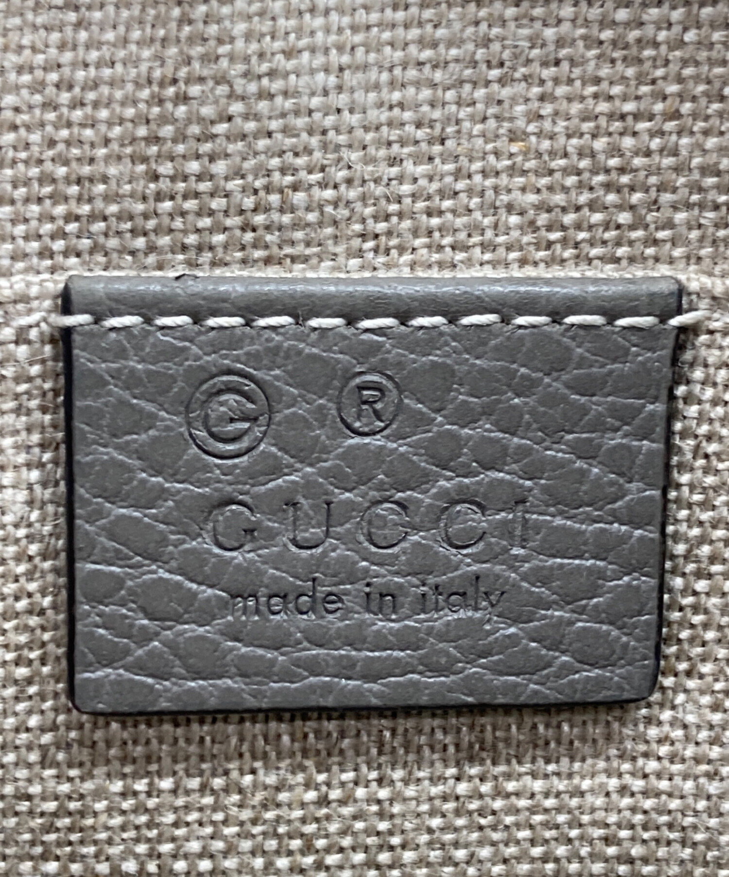 中古・古着通販】GUCCI (グッチ) バンブー クラッチバッグ グレー