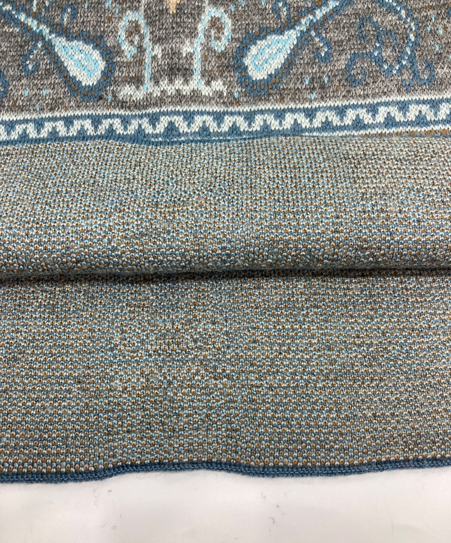 中古・古着通販】ETRO (エトロ) ペイズリーストール ブルー｜ブランド