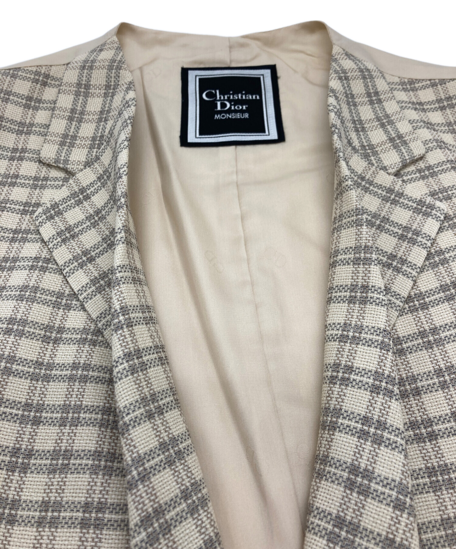 【美品】Dior ディオール ジレ ベスト 麻100% 高級感 メンズ リネン 中古・古着通販】Christian Dior MONSIEUR (クリスチャンディオール