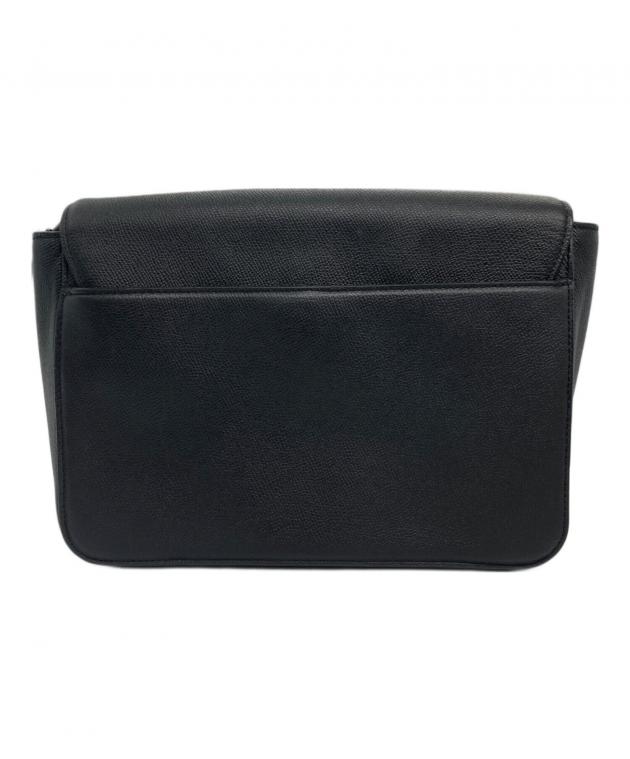 中古・古着通販】COACH (コーチ) レザーメッセンジャーバッグ ブラック