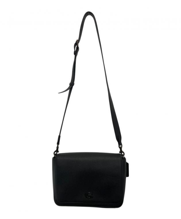※最終値下げCOACH メッセンジャーバッグ C2S-5339 ブラック 中古・古着通販】COACH (コーチ) レザーメッセンジャーバッグ ブラック