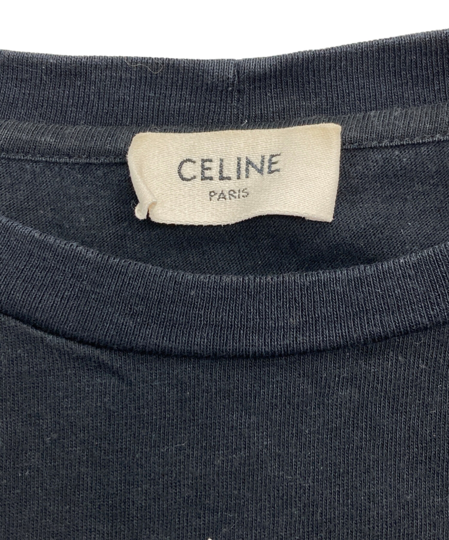 中古・古着通販】CELINE (セリーヌ) チェーンステッチロゴ Tシャツ
