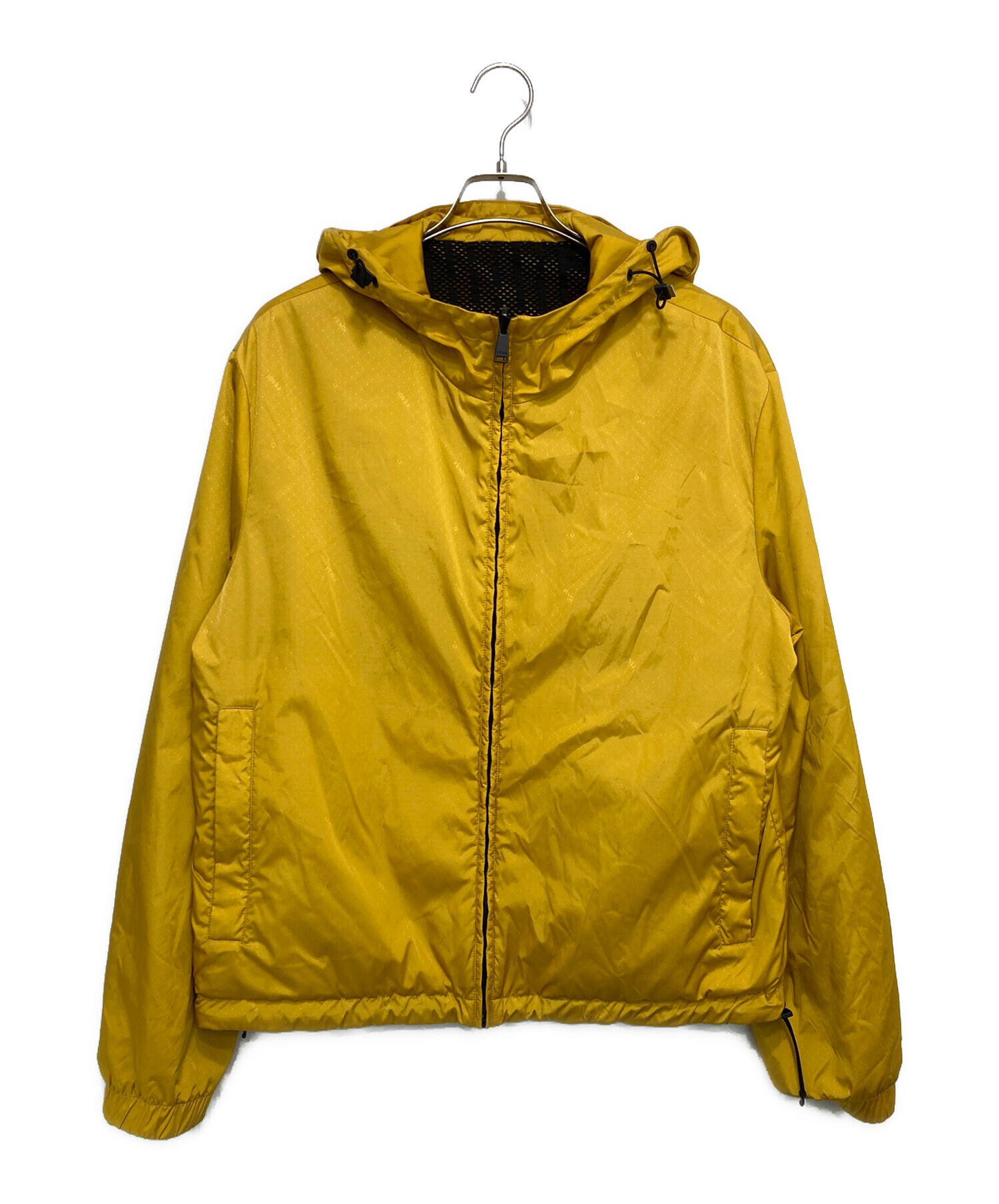 FENDI フェンディ ジャンバー ブルゾン Lサイズ イエロー 高級 中古・古着通販】FENDI (フェンディ) リバーシブルナイロンジャケット