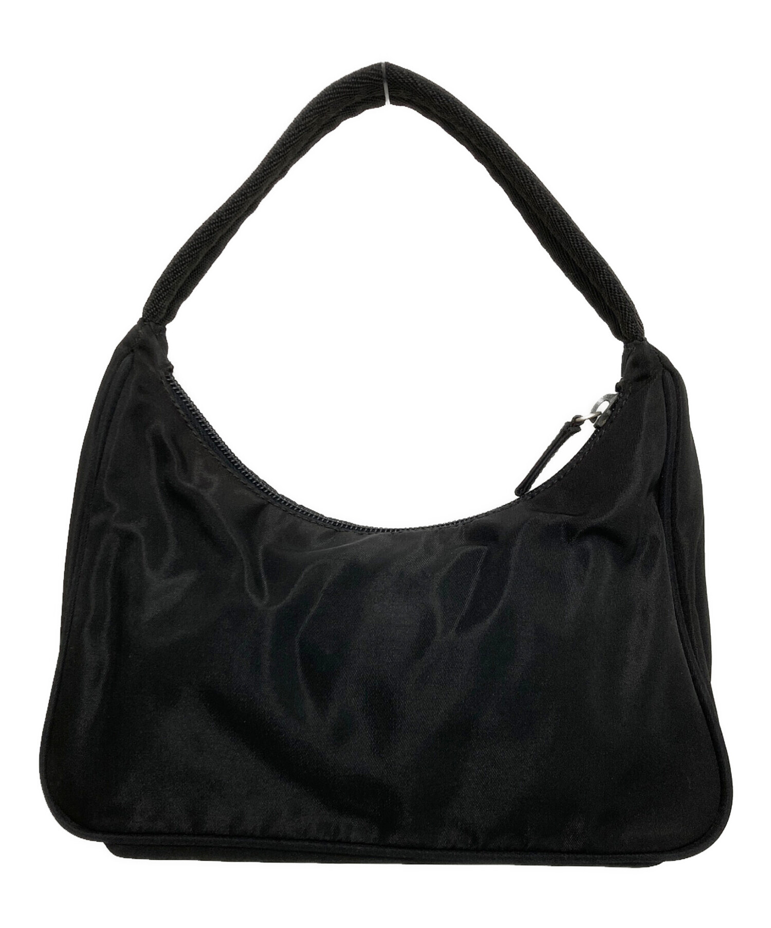 中古・古着通販】PRADA (プラダ) ロゴプレート ナイロンポーチバッグ