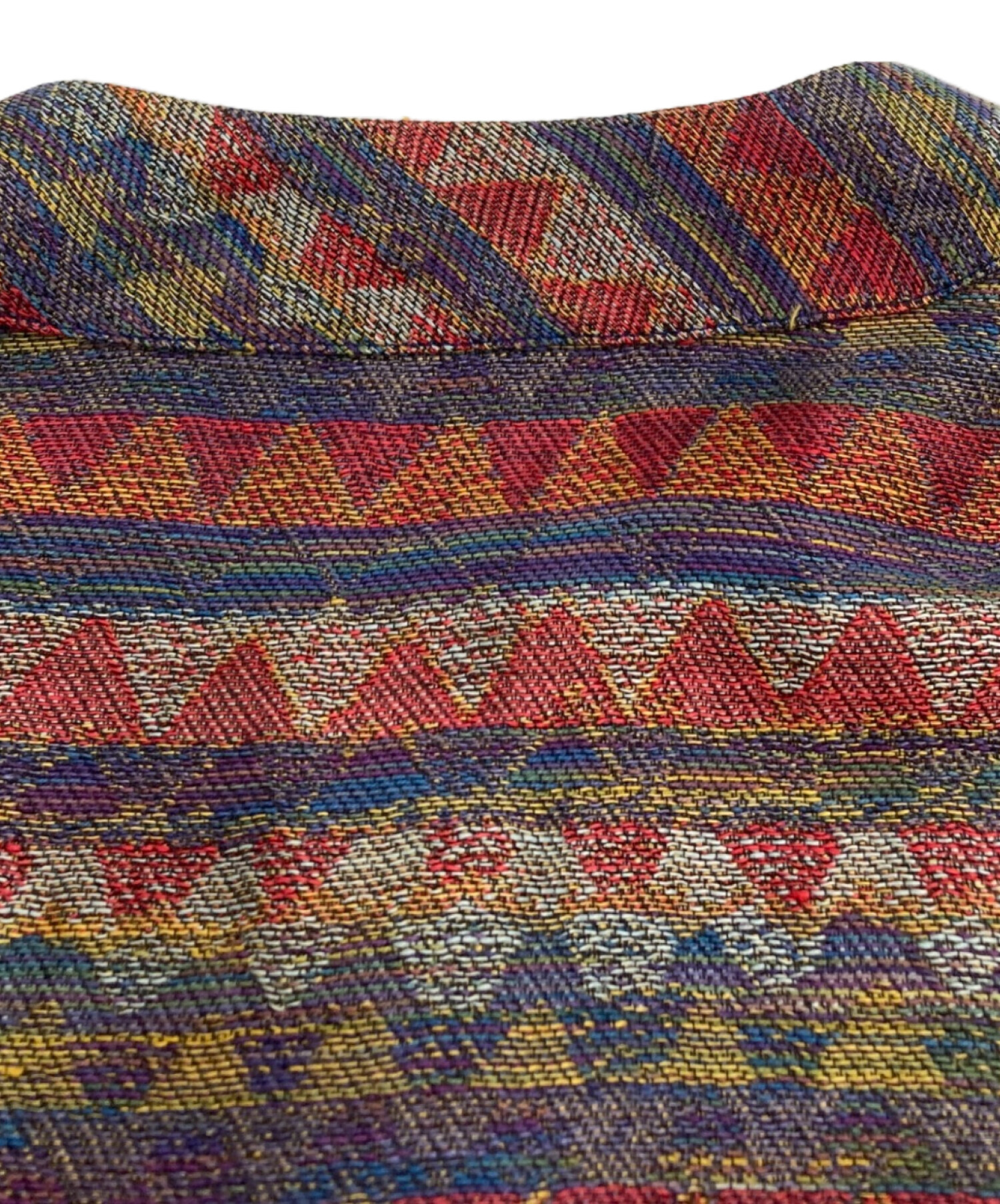 中古・古着通販】missoni (ミッソーニ) ノーカラージャケット ネイビー