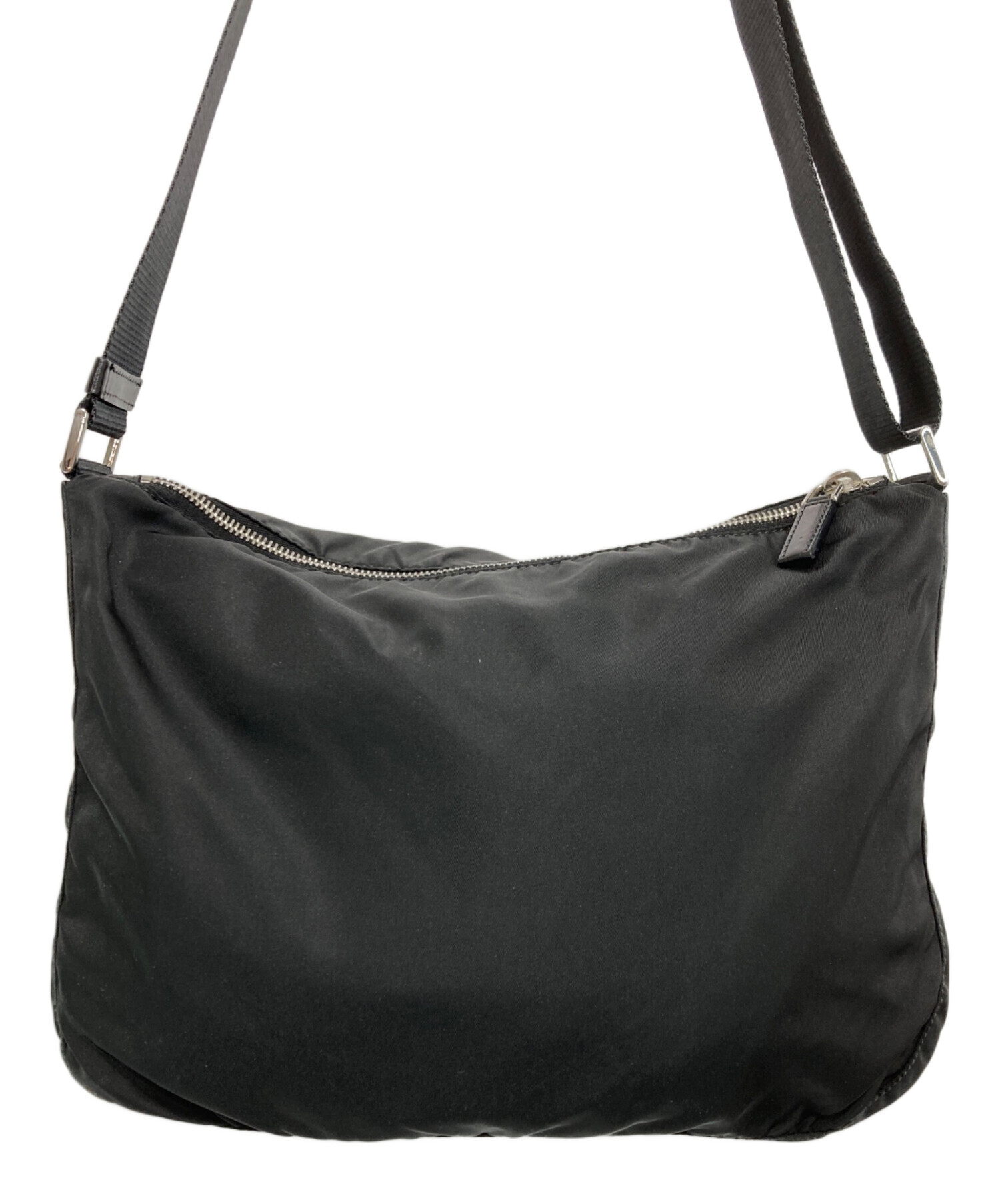 中古・古着通販】PRADA (プラダ) ロゴプレート ナイロンショルダー