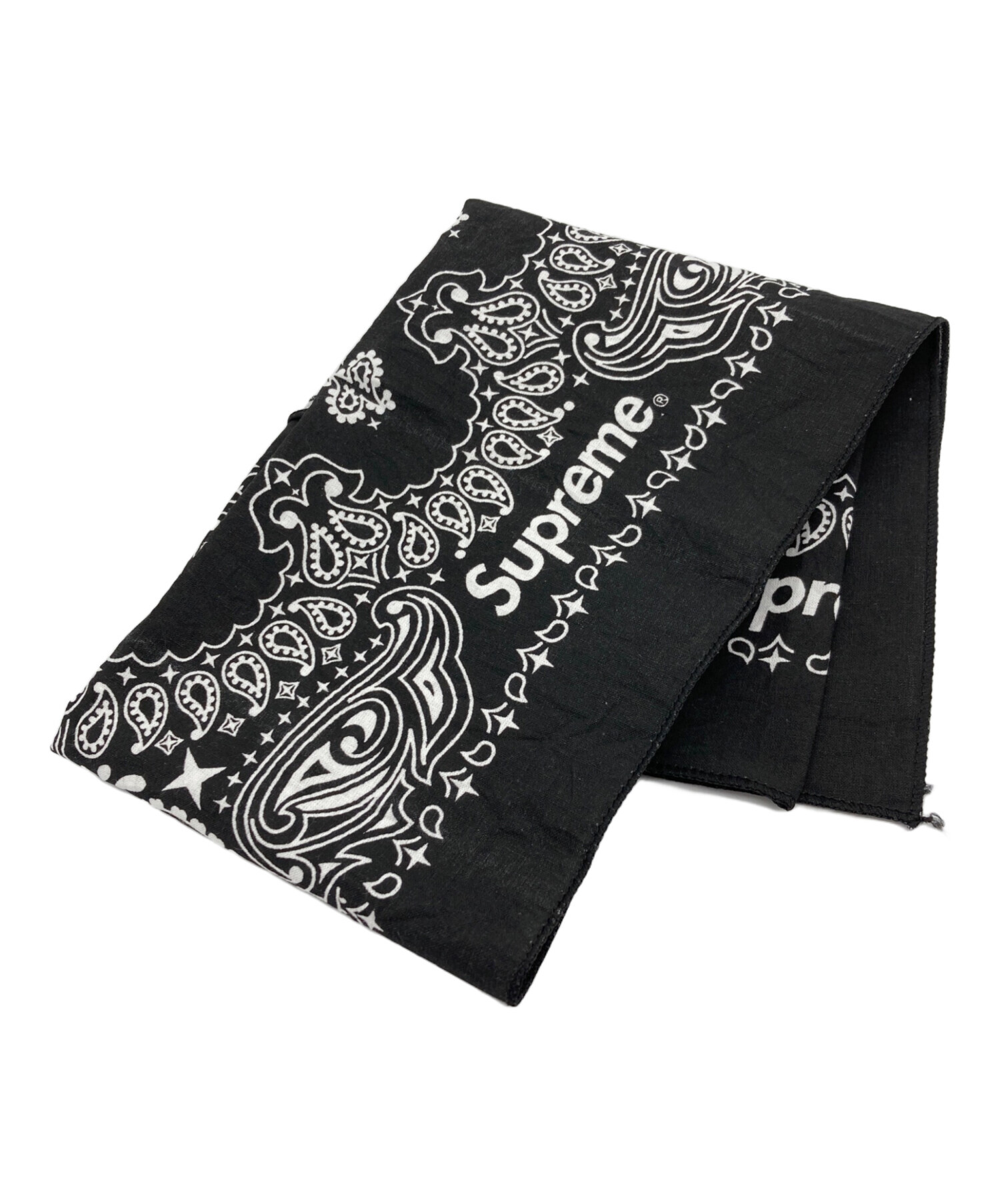 中古・古着通販】SUPREME (シュプリーム) バンダナスカーフ ブラック