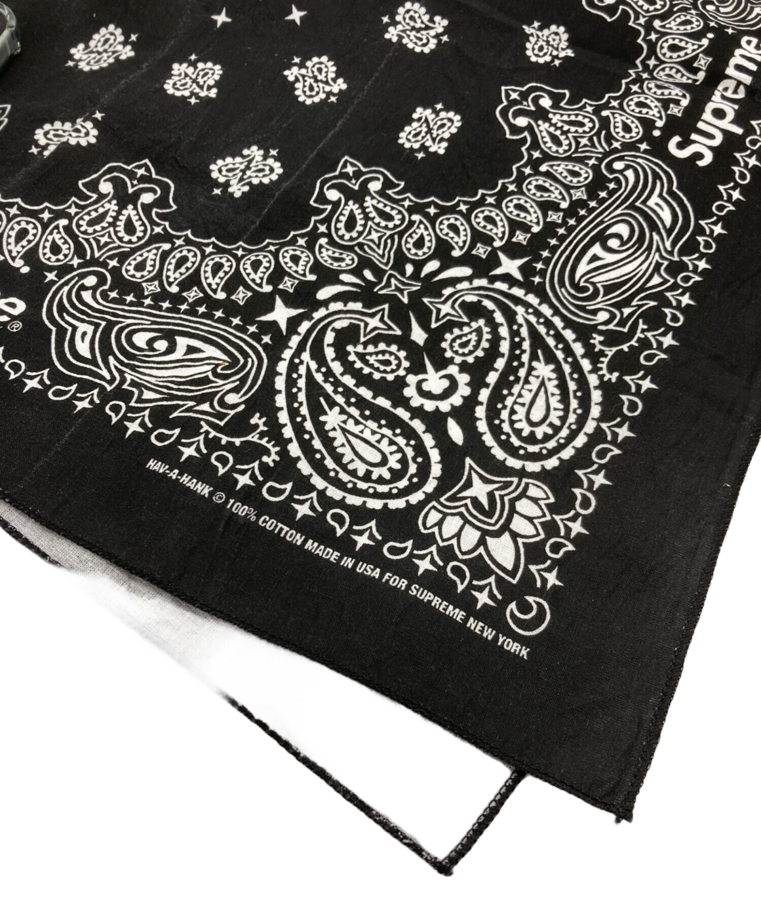 中古・古着通販】SUPREME (シュプリーム) バンダナスカーフ ブラック