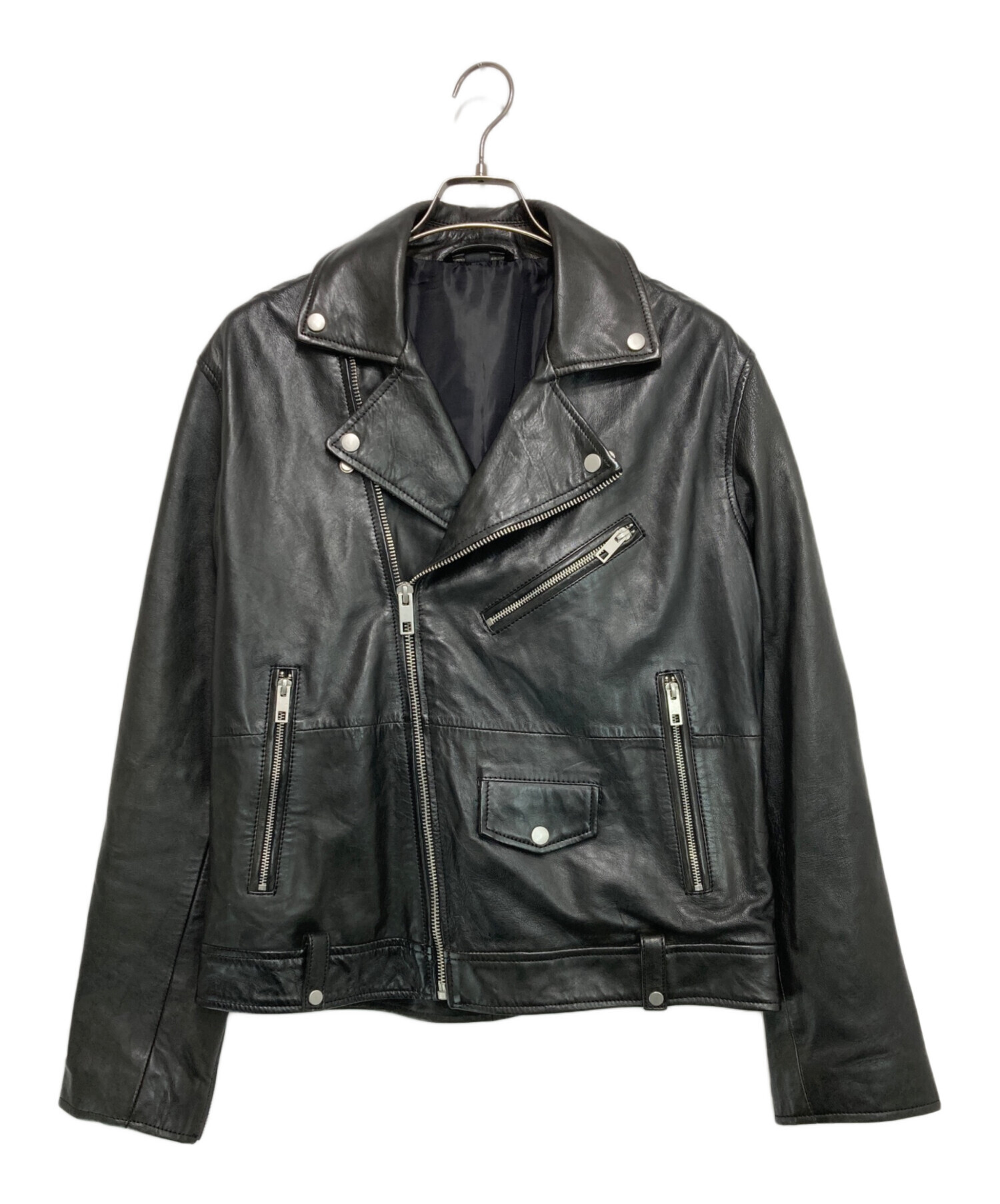 中古・古着通販】ZARA (ザラ) シープレザーライダースジャケット