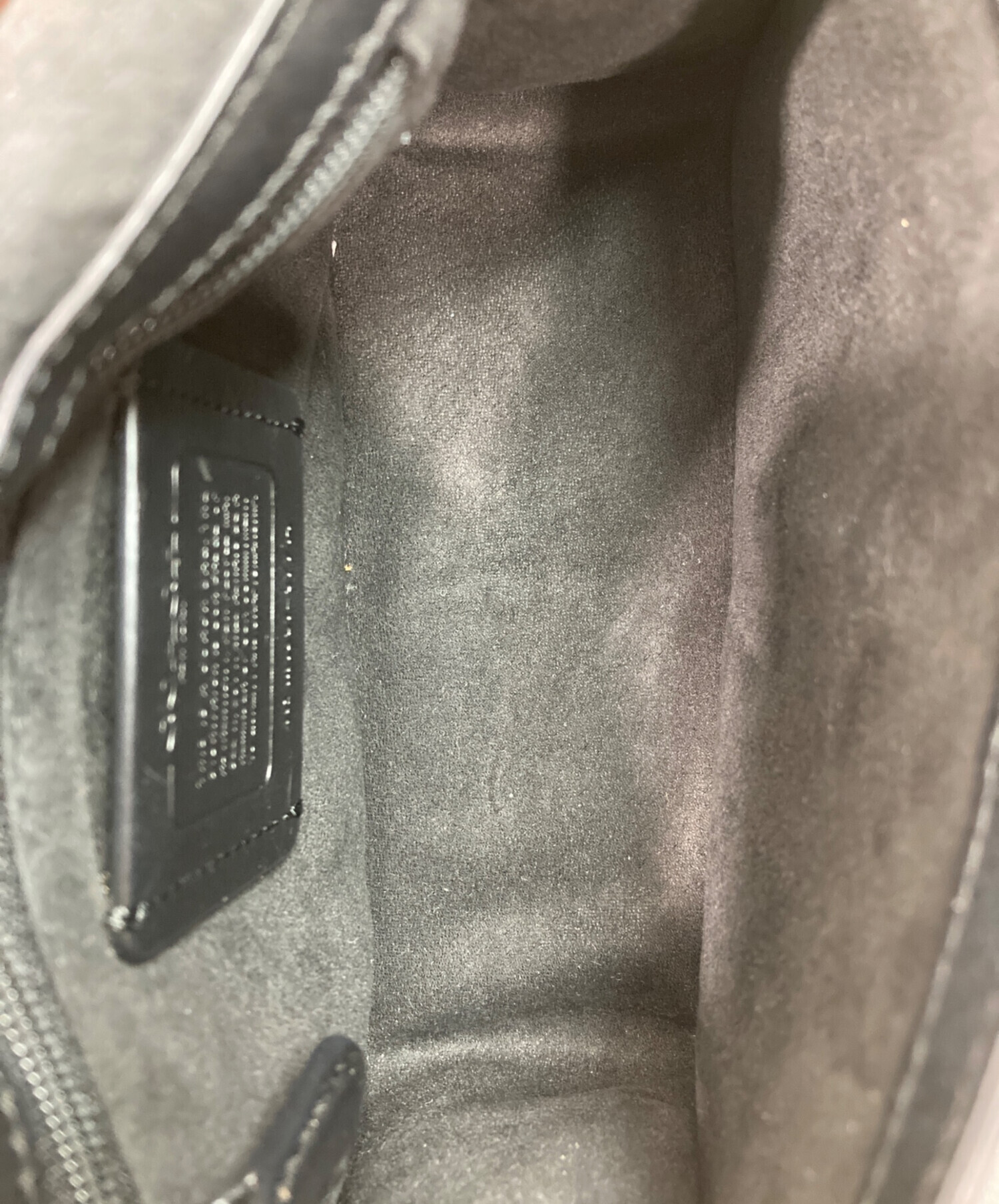 中古・古着通販】COACH (コーチ) チェーンショルダーバッグ ブラック