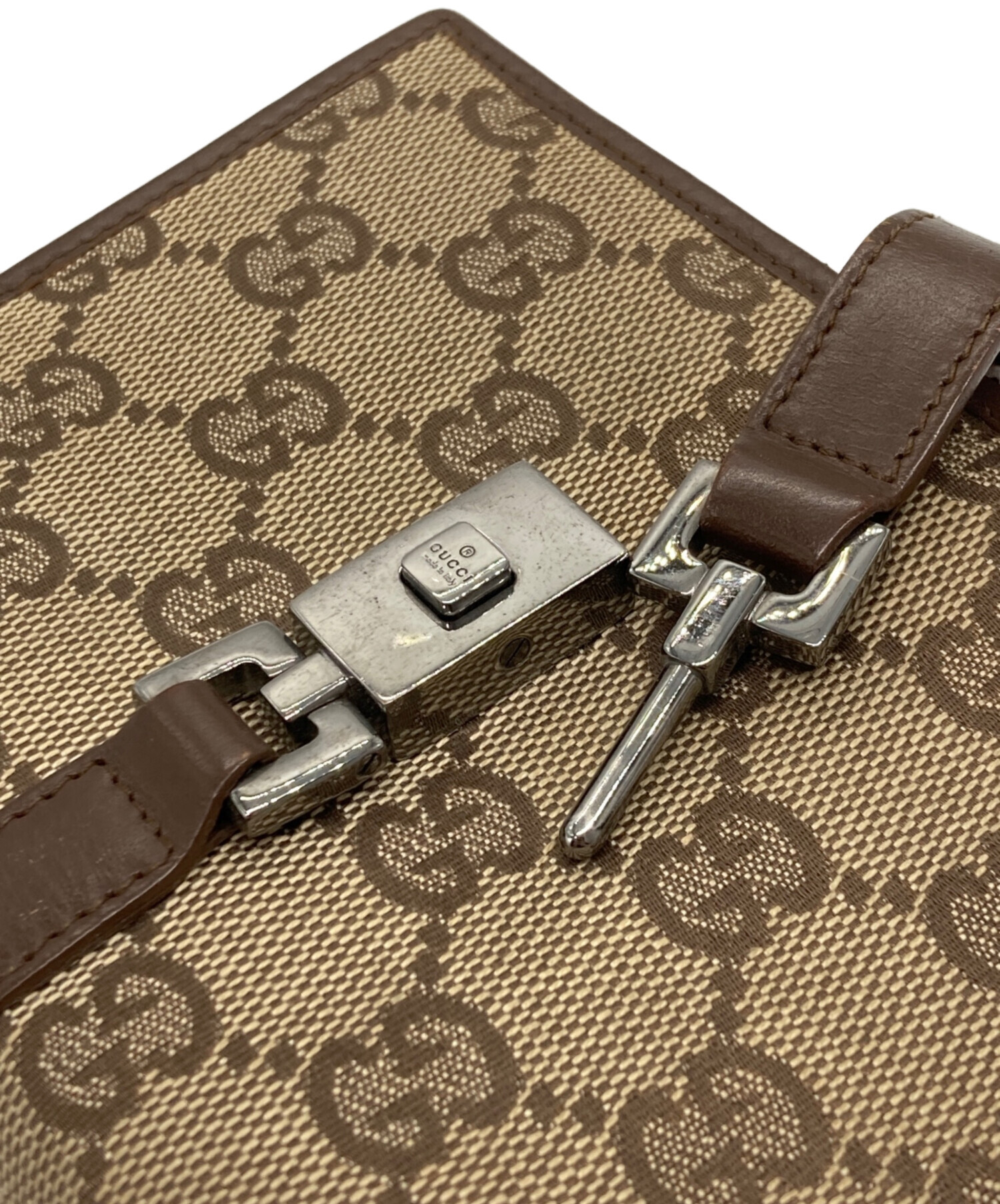 Gucci GGキャンバス 手帳カバー イタリア製 / 90s オールドグッチ 中古・古着通販】GUCCI (グッチ) GGキャンバス ジャッキーライン 手帳