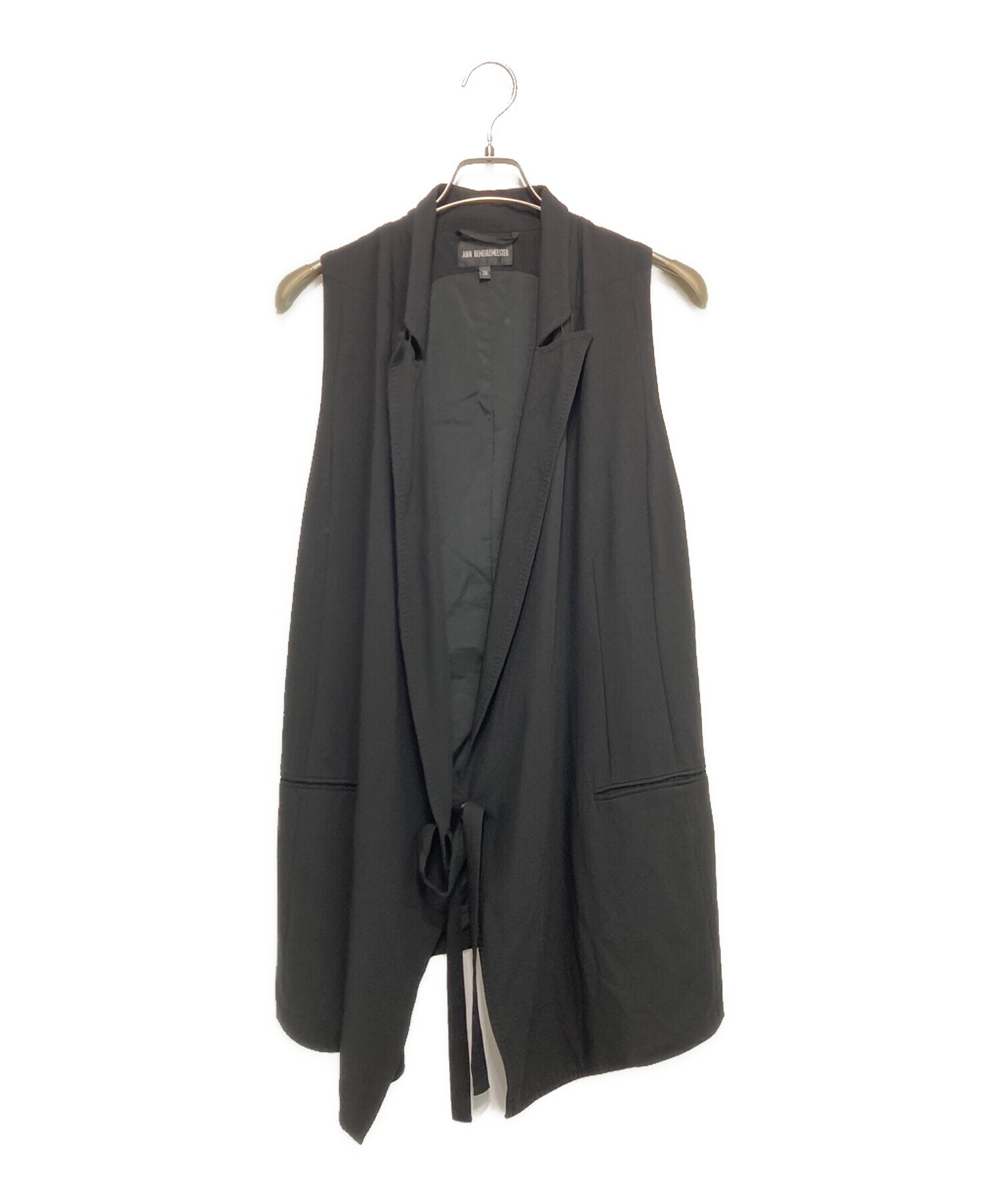 ANN DEMEULEMEESTER アンドゥムルメステール ベスト 36 中古・古着通販】ANN DEMEULEMEESTER (アンドゥムルメステール) ウール