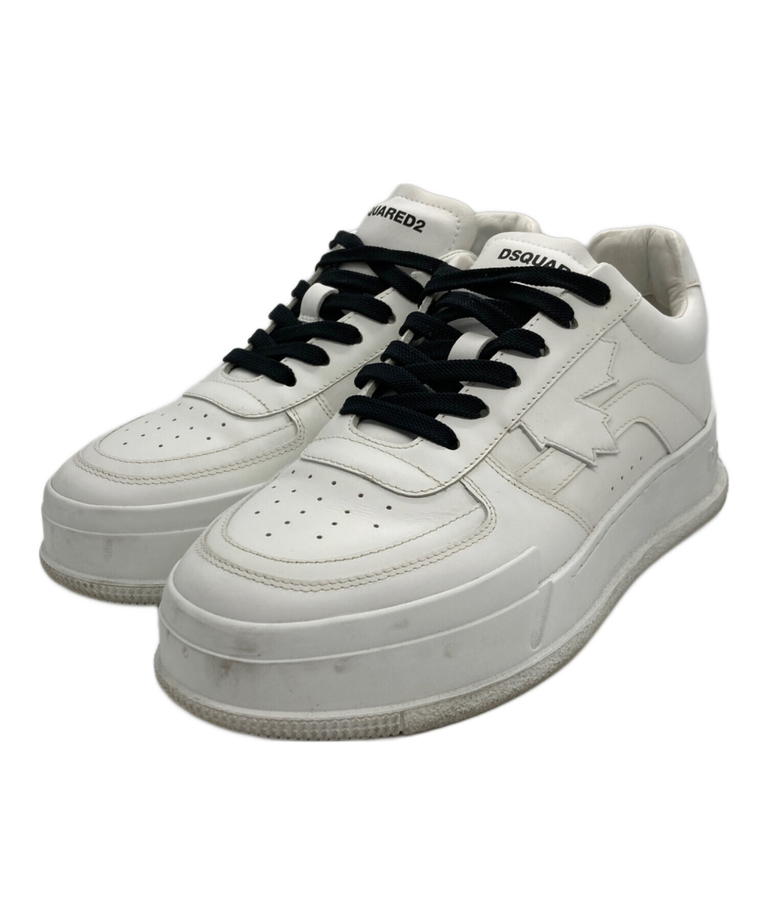 中古・古着通販】DSQUARED2 (ディースクエアード) ホワイトレザー