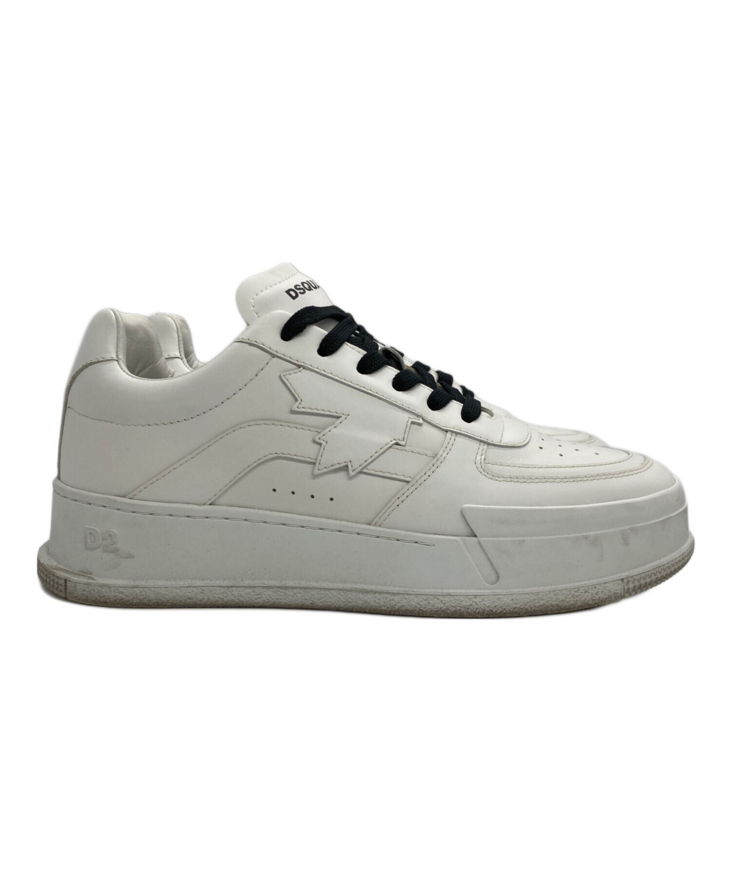 中古・古着通販】DSQUARED2 (ディースクエアード) ホワイトレザー
