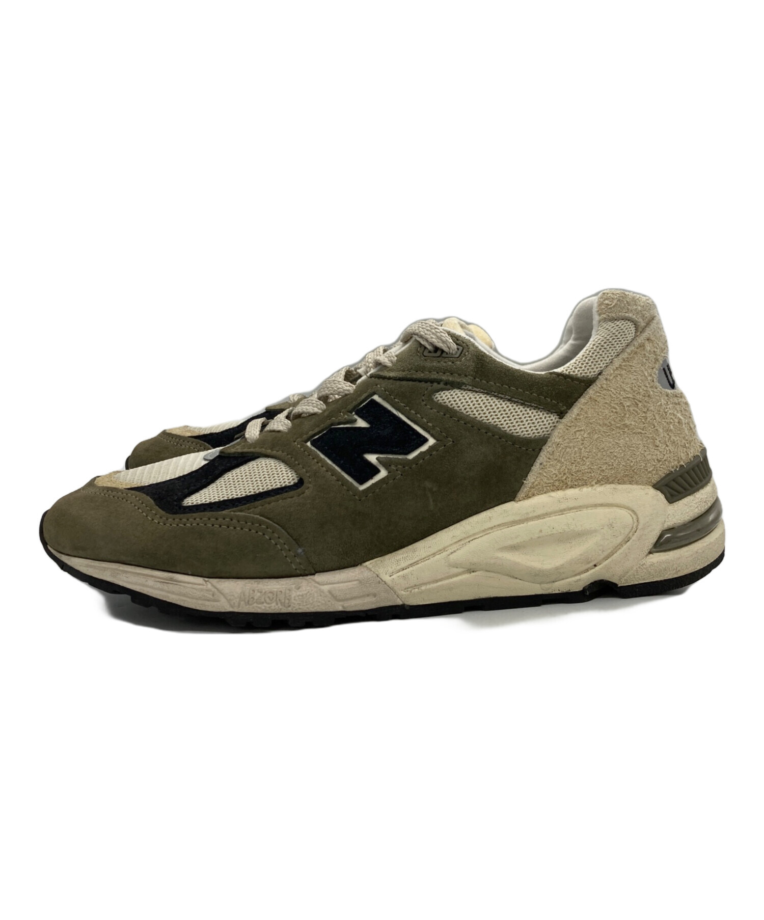 new balance M990GB2 オリーブスウェード 27.0 中古・古着通販】NEW BALANCE (ニューバランス) M990GB2 ローカット