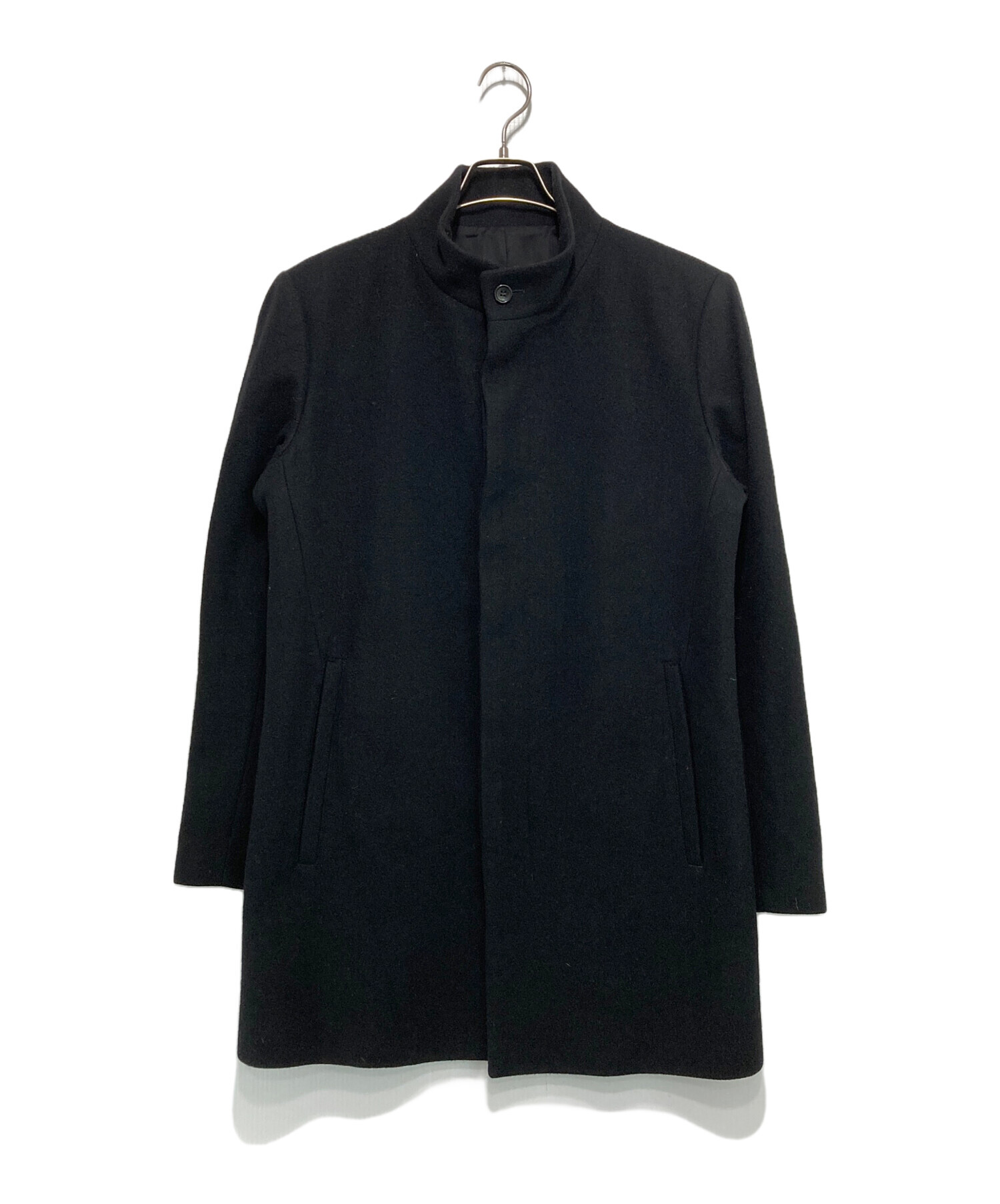 中古・古着通販】theory (セオリー) スタンドカラーウールコート 中古・古着通販】theory (セオリー) スタンドカラーウールコート