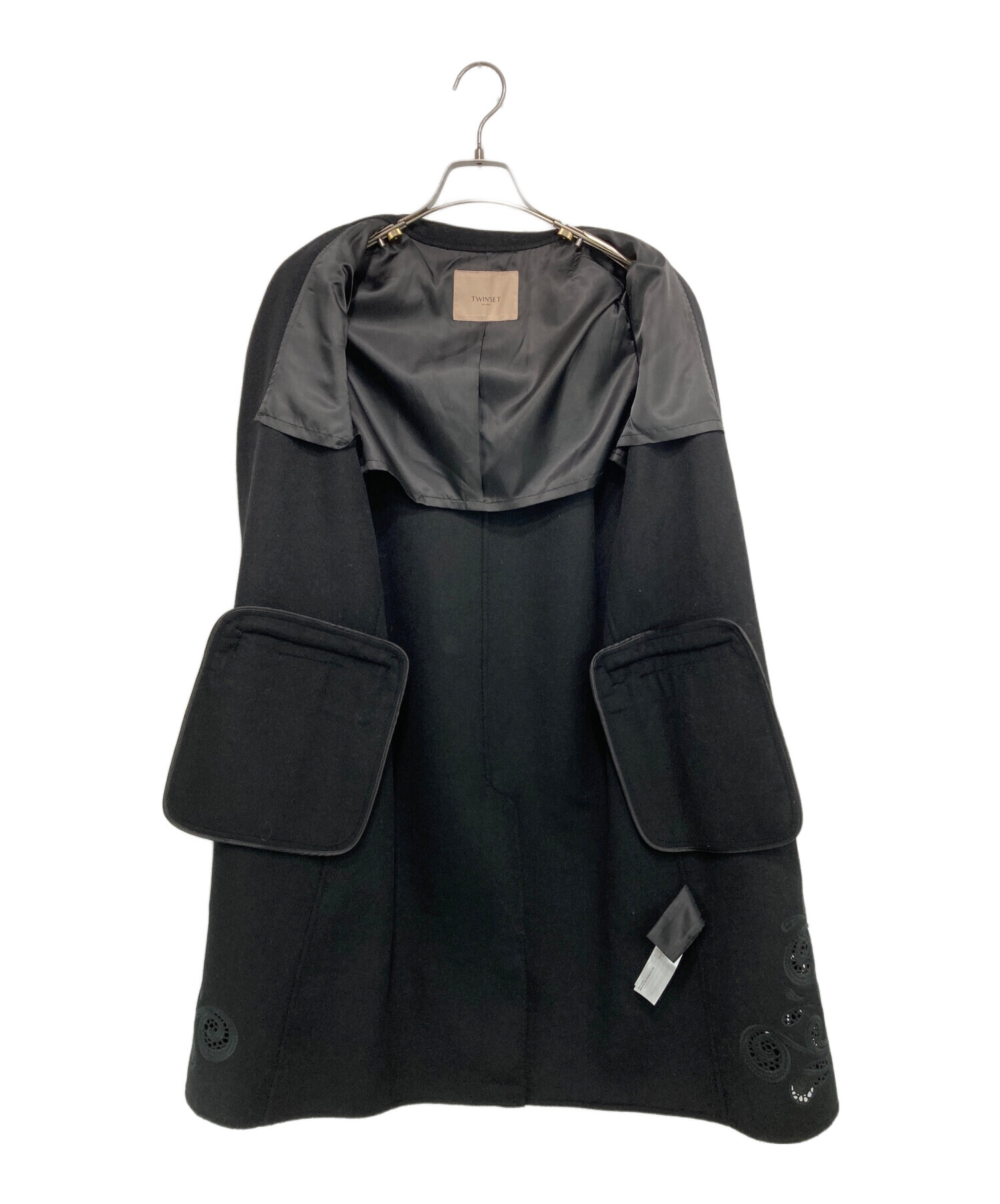 中古・古着通販】TWIN-SET (ツインセット) ウール混コート（Doubled 